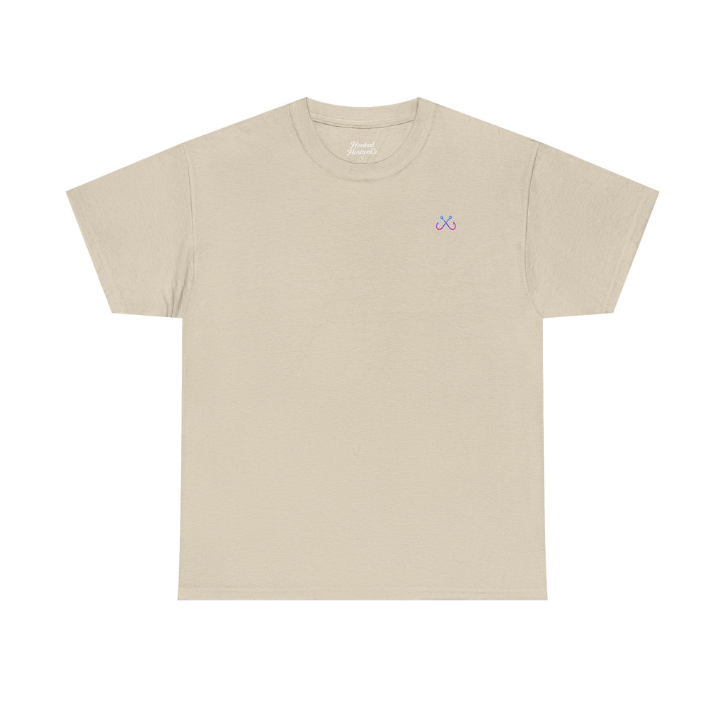 Lion Fish Hooked Horizon Co Tee—Ocean Graphic Tee — "Beloved" Ray Design