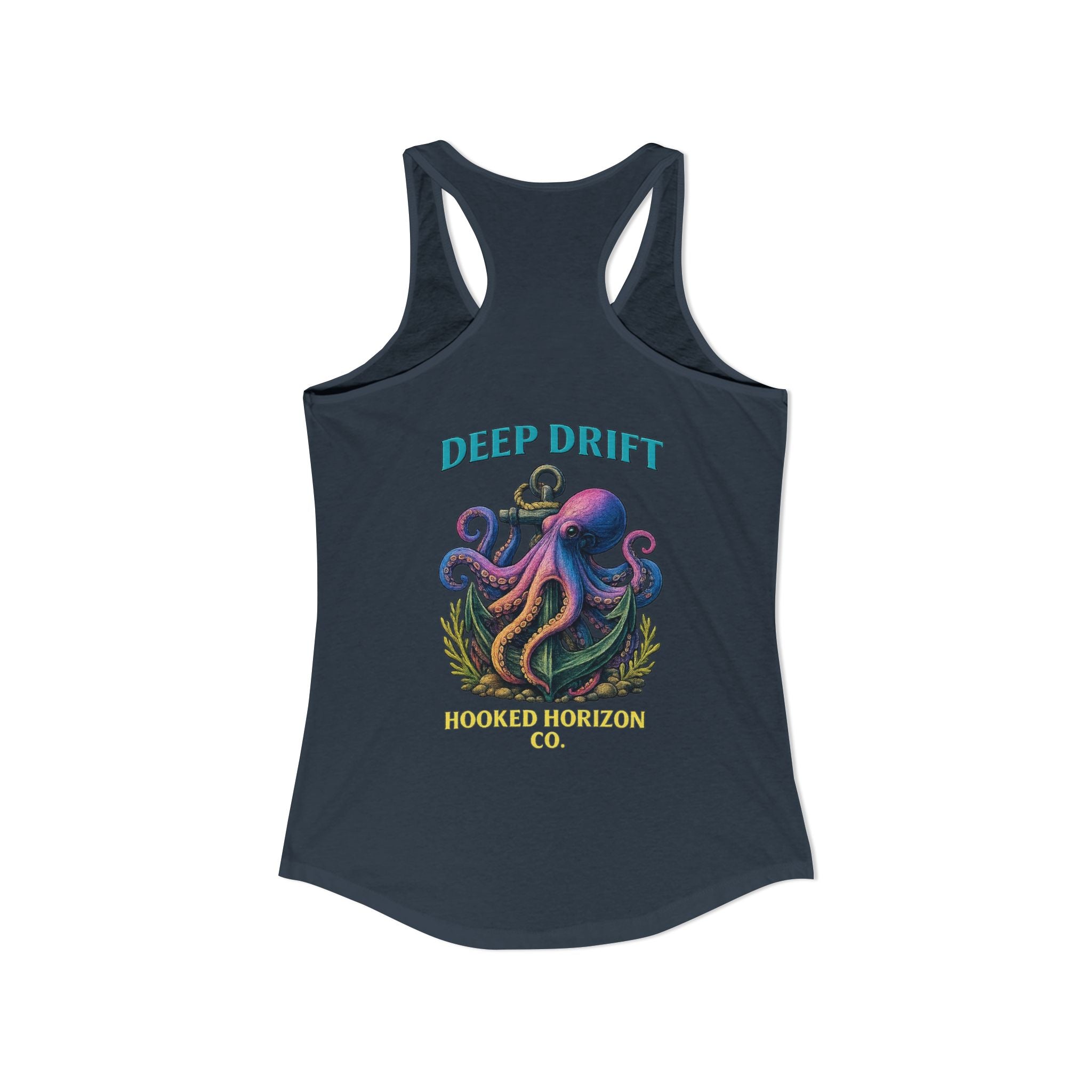 Rainbow Octopus Deep Drift– Hooked Horizon Co. Gifts for Ocean Lovers, Nautical Fashion, Everyday Comfort, Perfect Gift for Her
