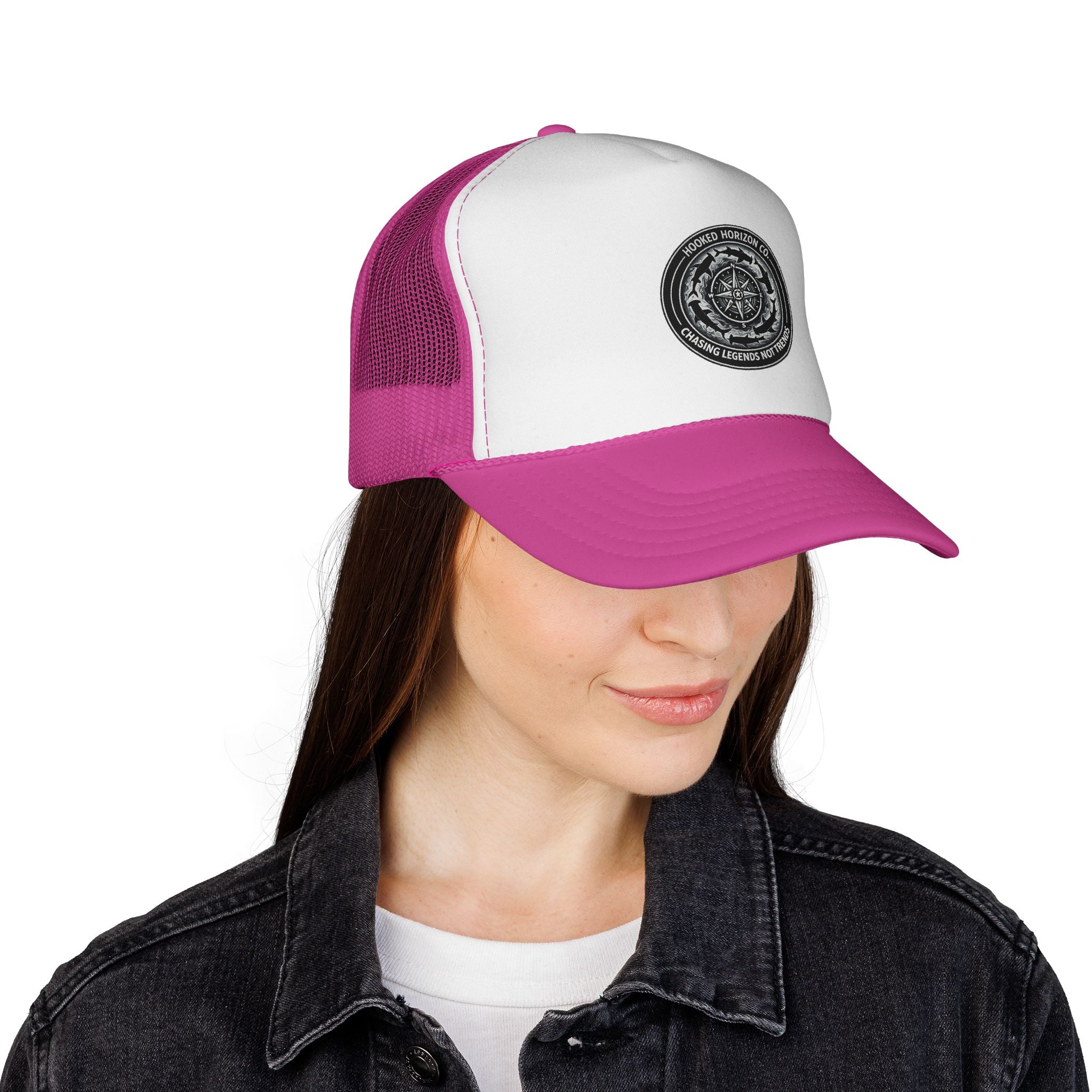 Chasing Legends Not Trends Trucker Cap — Fishing & Beach Hat