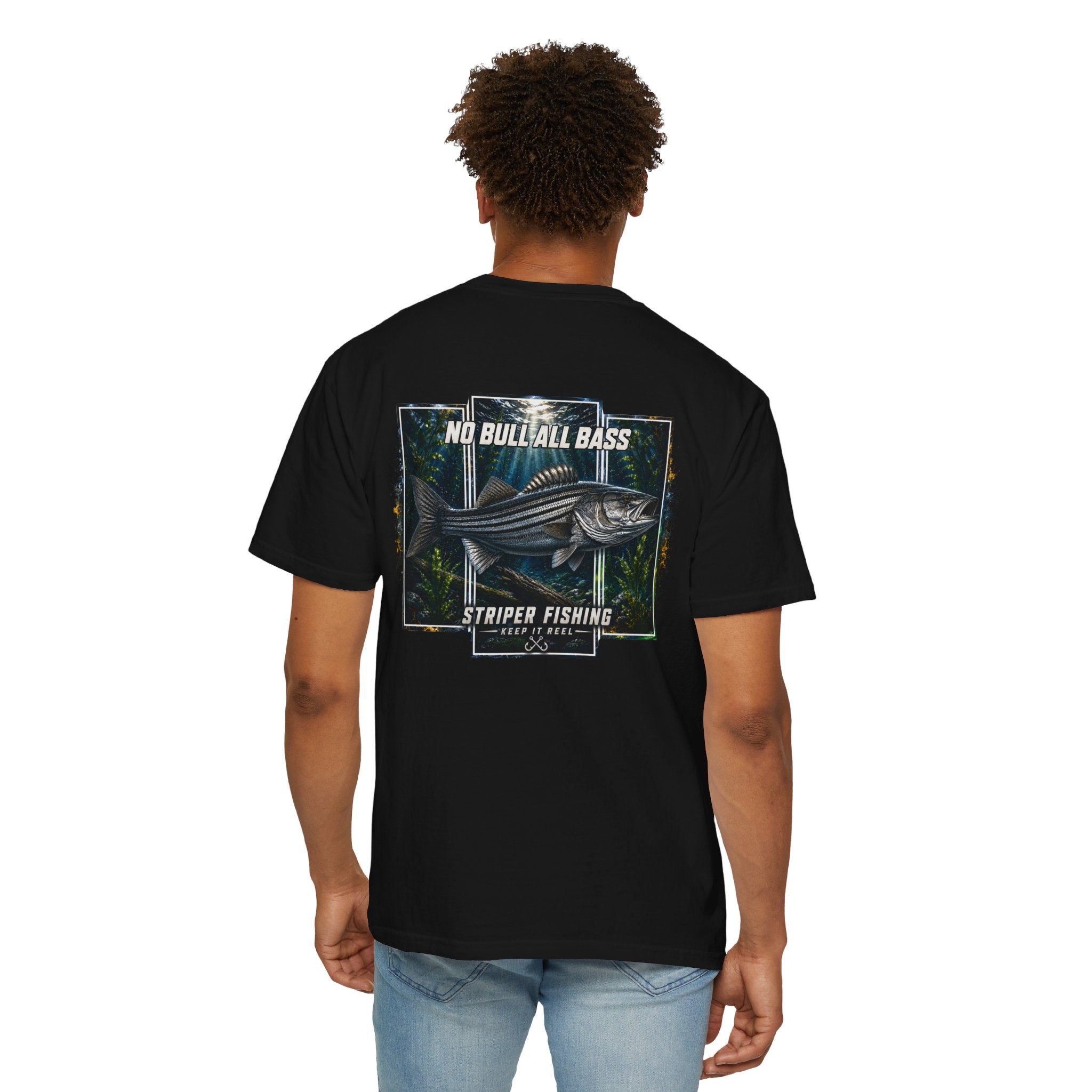Saltwater Sea Striper Fishing Tee — Hooked Horizon Co.  Angler Gifts Ocean Lover Gifts