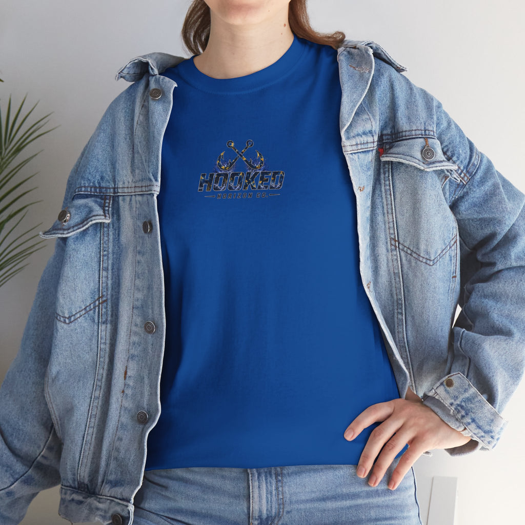 Sail Fish Hooked Horizon Co Tee—Ocean Graphic Tee — "Beloved" Ray Design