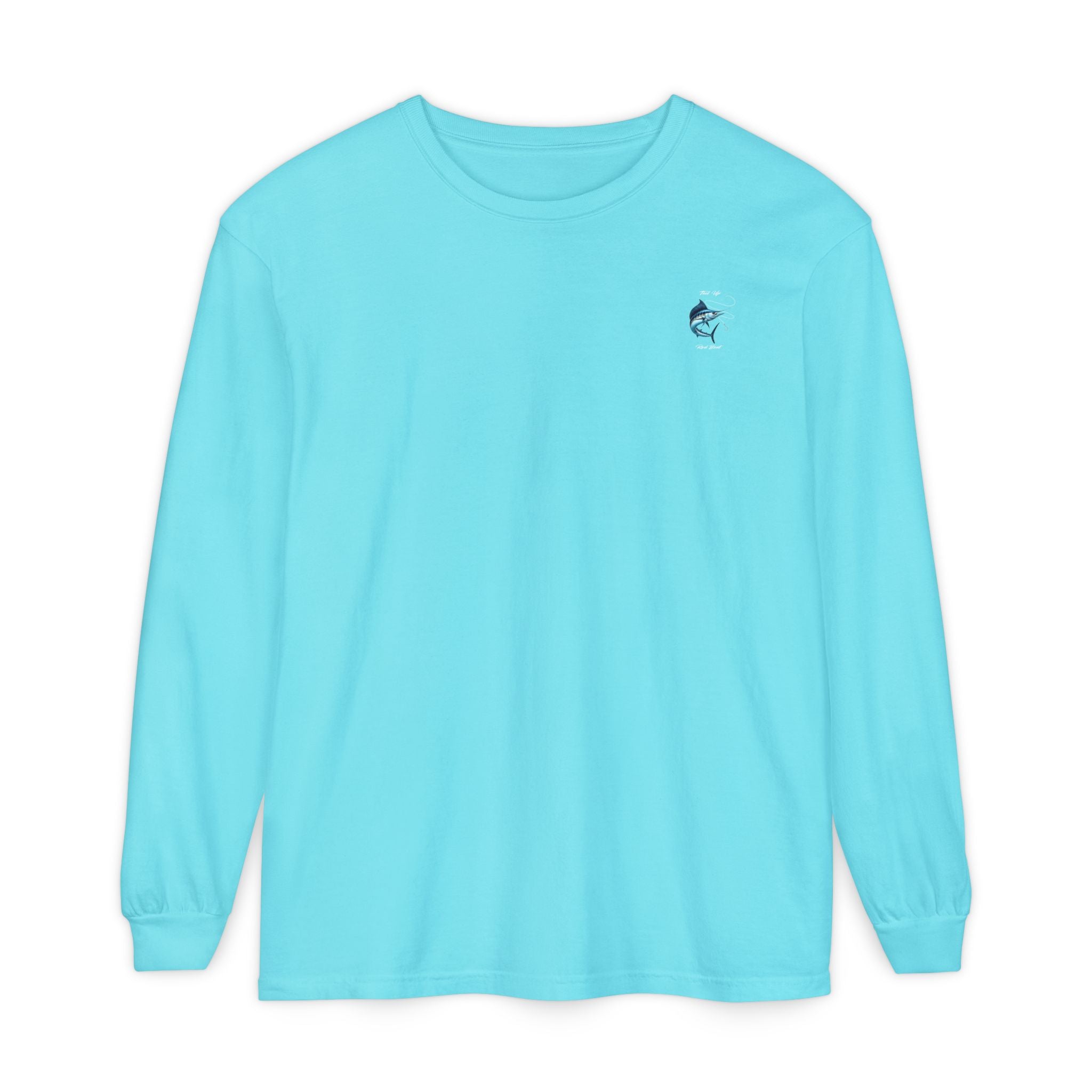 Marlin Fishing Long Sleeve T-Shirt, Ocean Adventure Apparel, Boat Trip Shirt, Coastal Style, Gift for Fishermen