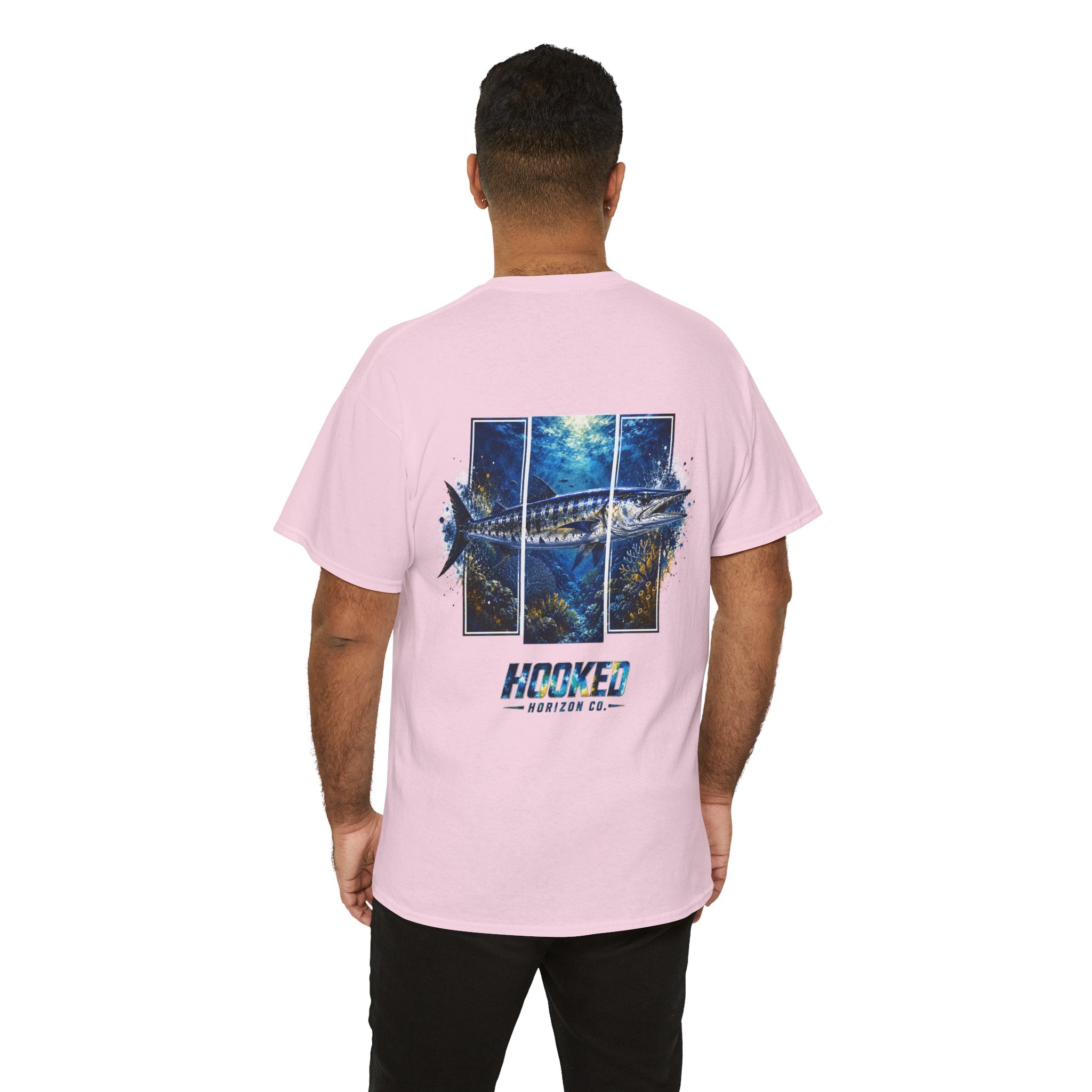 Barracuda Hooked Horizon Co Tee—Ocean Graphic Tee — "Beloved" Ray Design