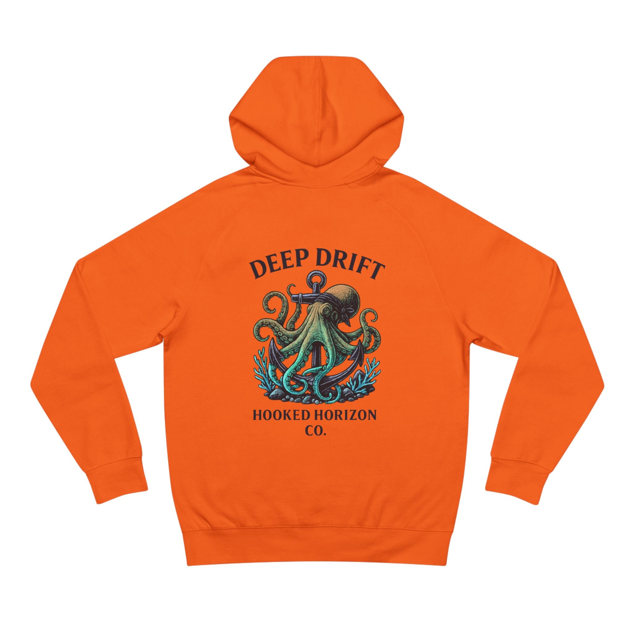 Deep Drift Octopus Unisex Hoodie, Cozy Sweatshirt, Ocean-Themed Apparel, Gift for Sea Lovers, Adventure Wear, Casual Fashion