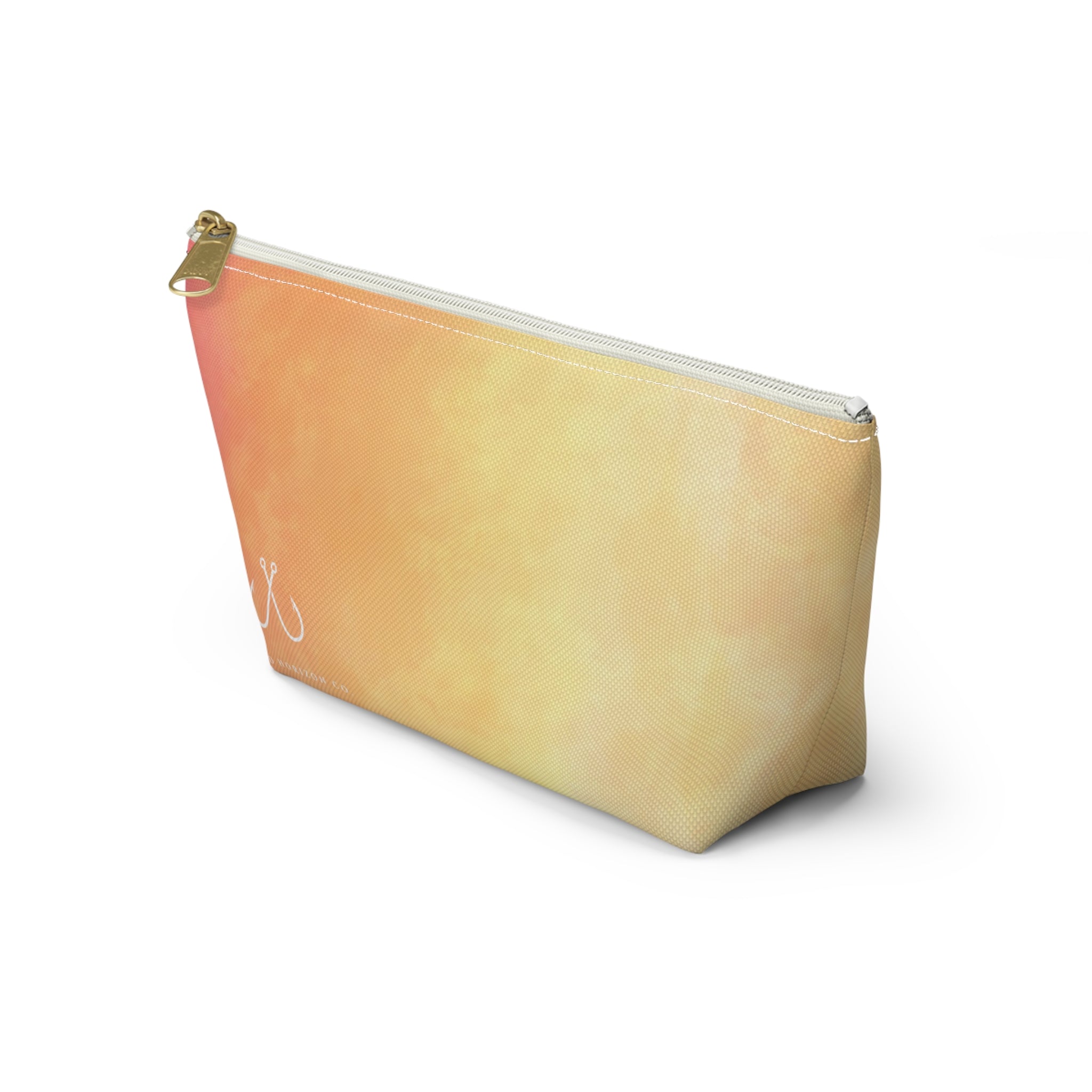 Pink To Orange Ombre Vibrant Gradient Accessory Pouch | Makeup Bag, Travel Organizer, Gift for Her, Beach Essentials, Stylish Storage