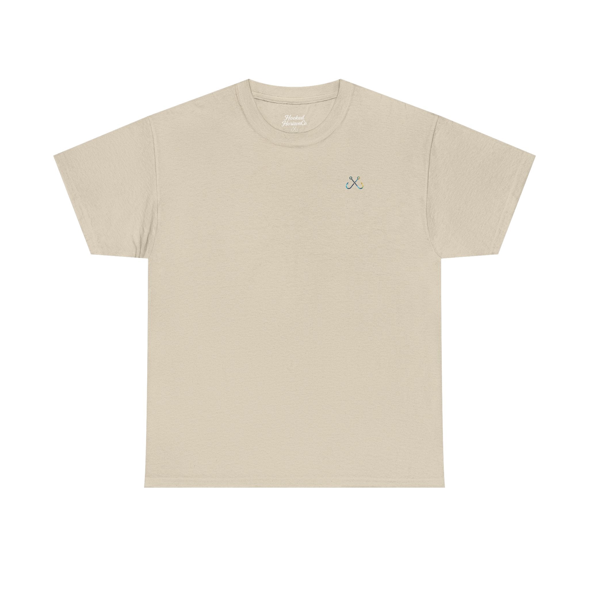 Bull Shark Hooked Horizon Co Tee—Ocean Graphic Tee — "Beloved" Ray Design
