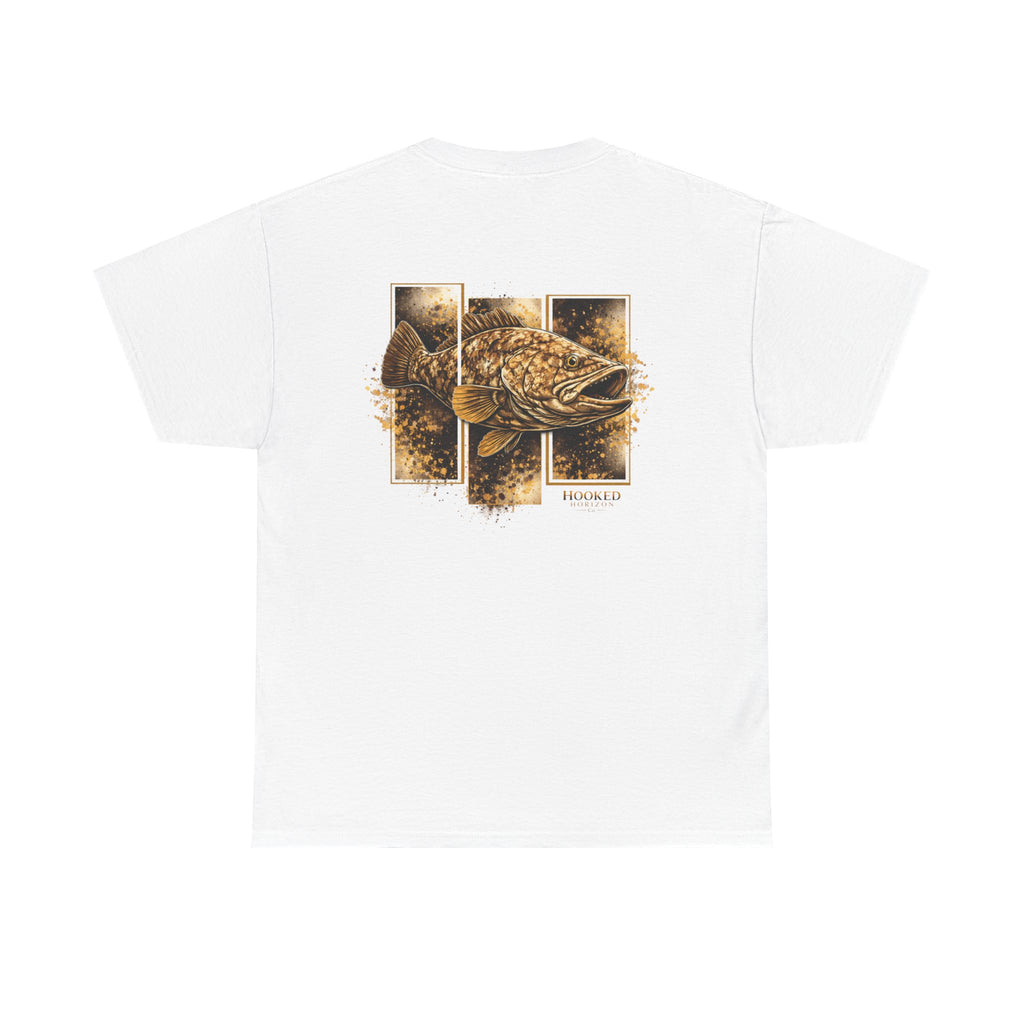 Grouper Hooked Horizon Co Tee—Ocean Graphic Tee — "Beloved" Ray Design