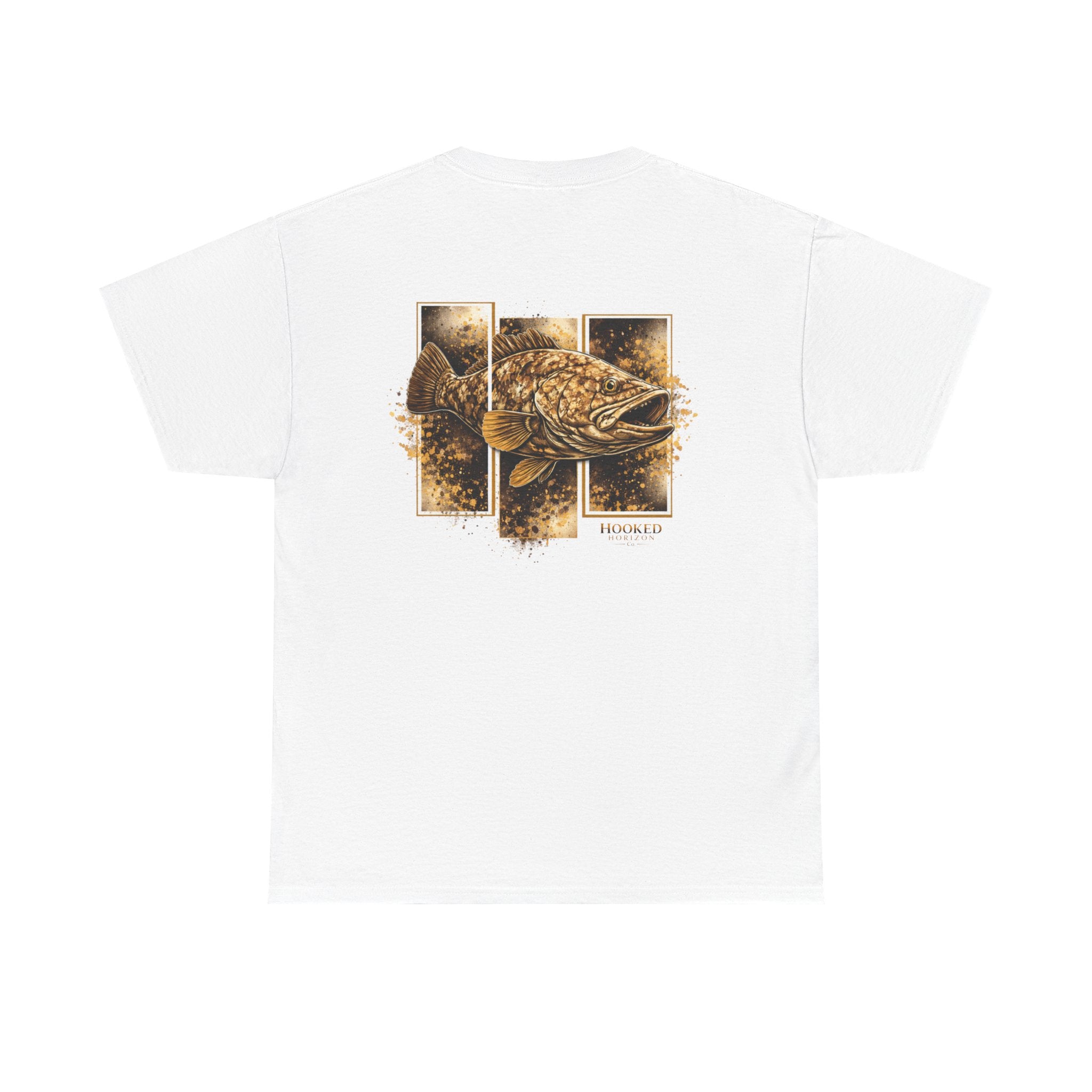 Grouper Hooked Horizon Co Tee—Ocean Graphic Tee — "Beloved" Ray Design