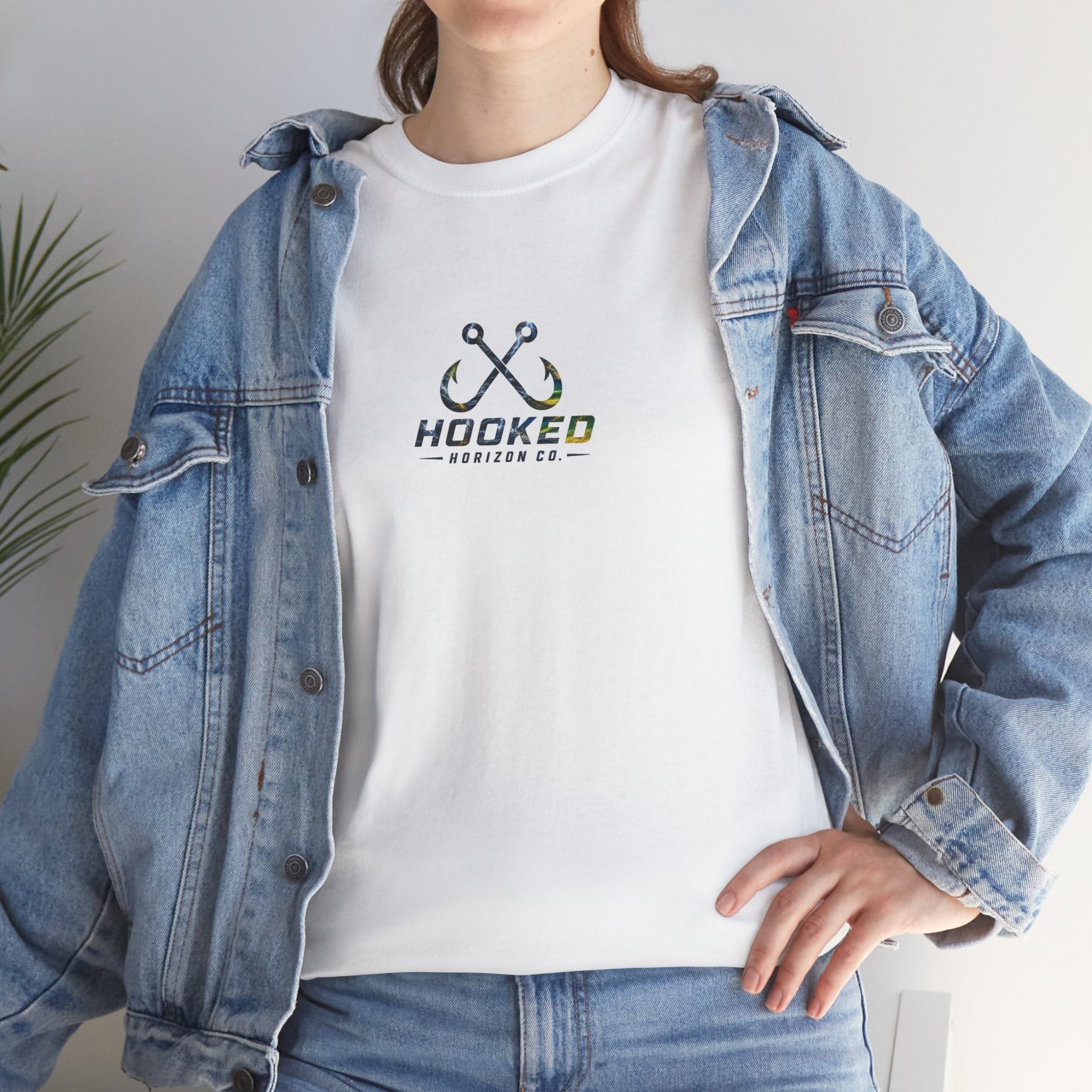 Mahi Mahi Hooked Horizon Co Tee—Ocean Graphic Tee — "Beloved" Ray Design