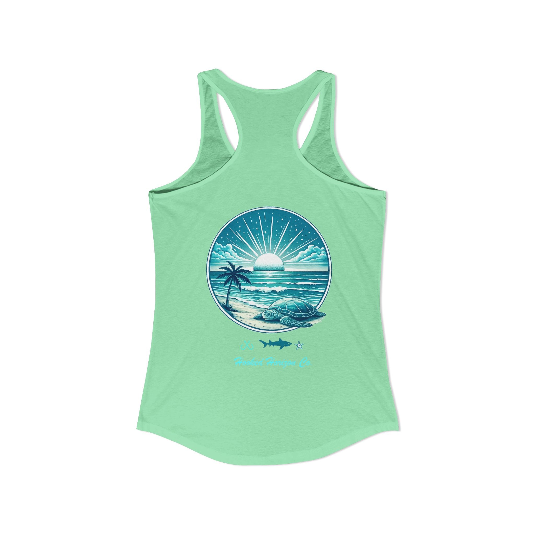 Sea Turtle & Sunset– Hooked Horizon Co. Gifts for Ocean Lovers, Nautical Fashion, Everyday Comfort, Perfect Gift for Her