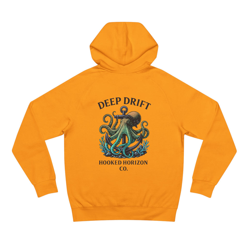 Deep Drift Octopus Unisex Hoodie, Cozy Sweatshirt, Ocean-Themed Apparel, Gift for Sea Lovers, Adventure Wear, Casual Fashion
