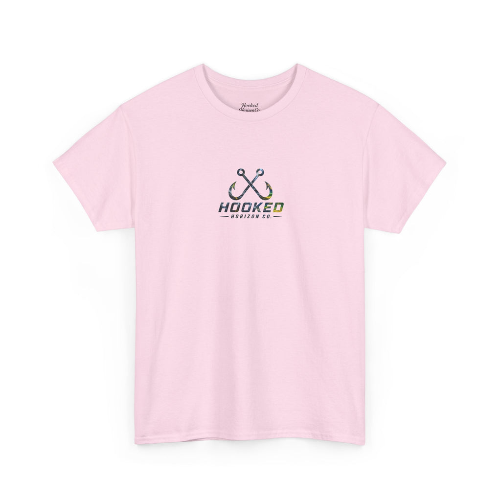 Mahi Mahi Hooked Horizon Co Tee—Ocean Graphic Tee — "Beloved" Ray Design