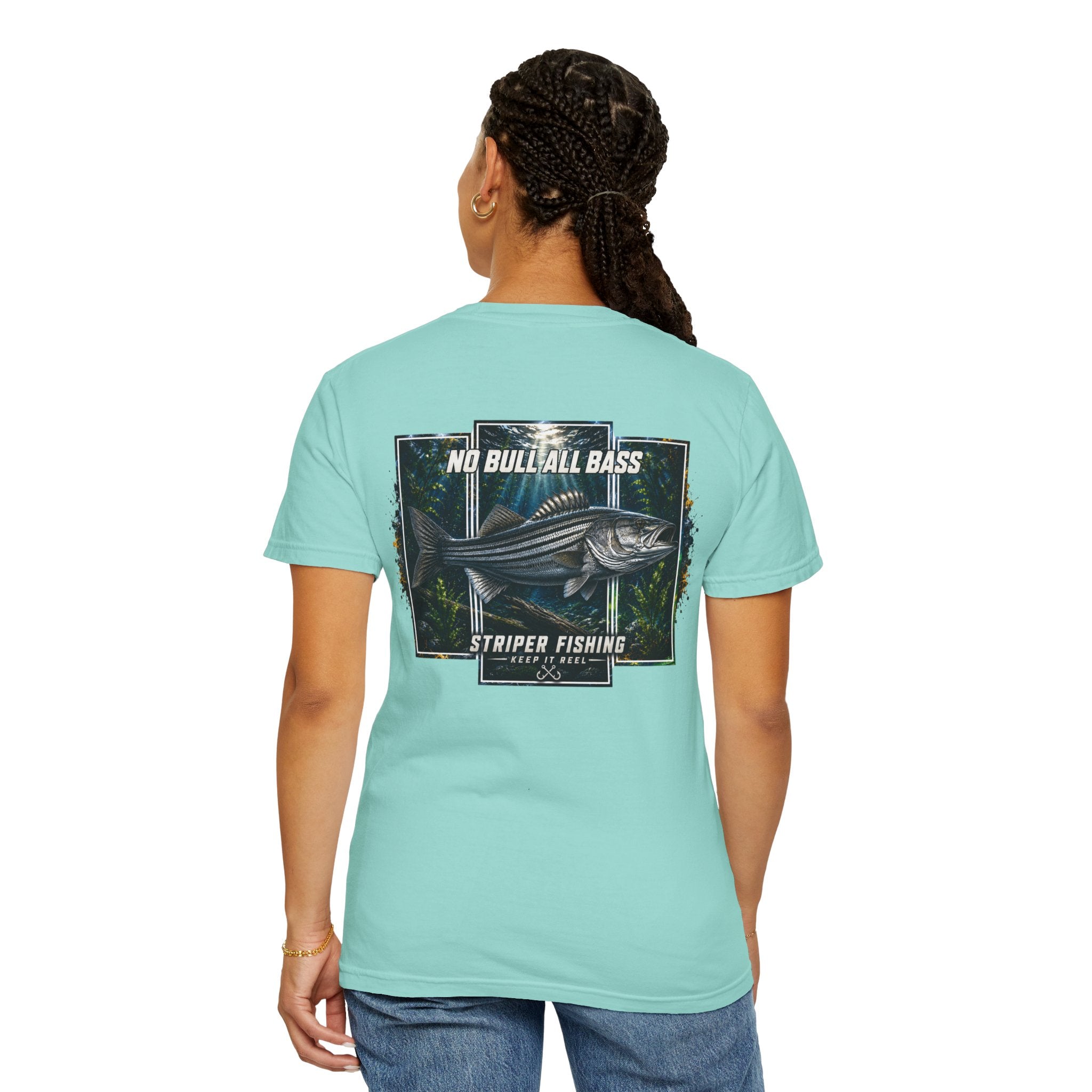 Saltwater Sea Striper Fishing Tee — Hooked Horizon Co.  Angler Gifts Ocean Lover Gifts