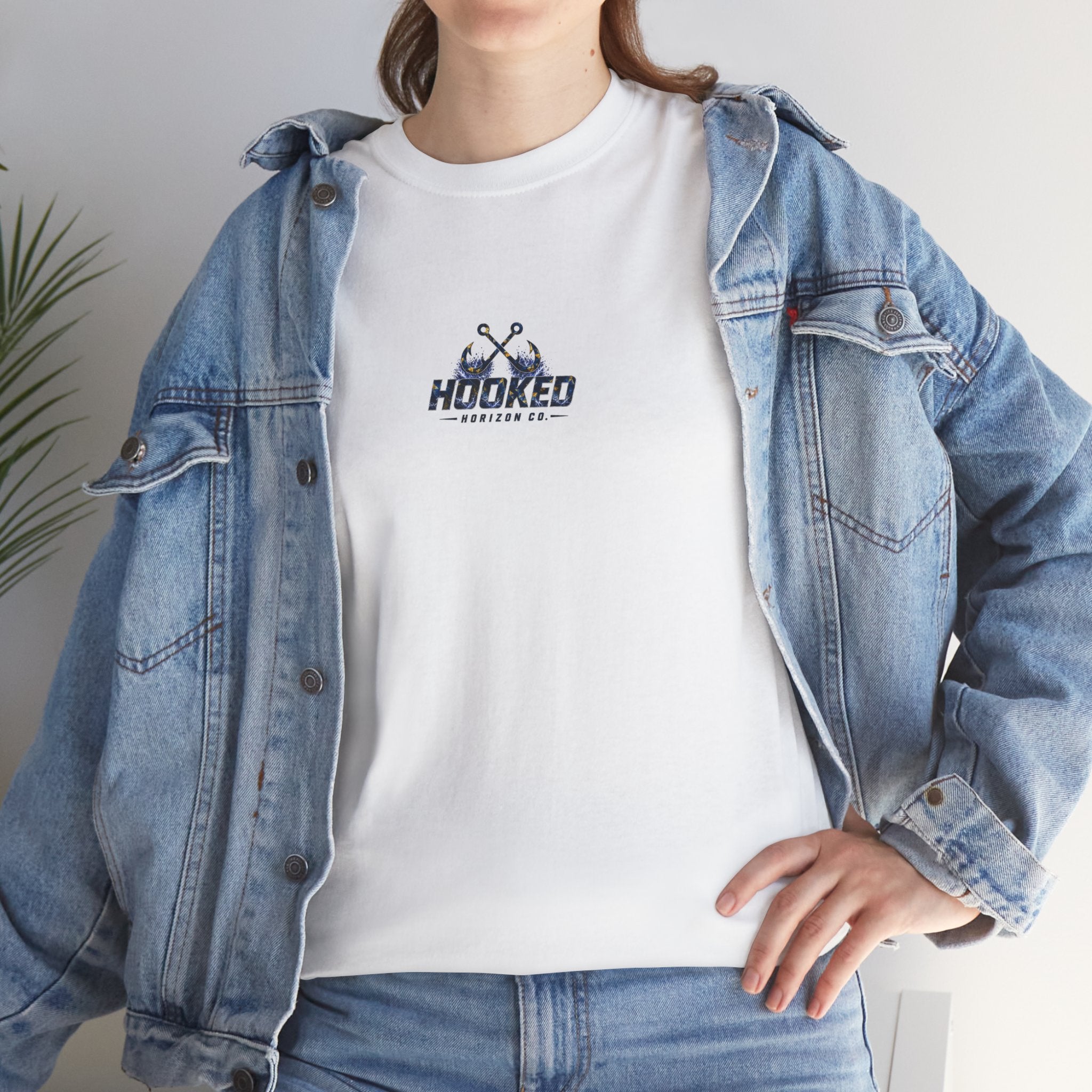 Sail Fish Hooked Horizon Co Tee—Ocean Graphic Tee — "Beloved" Ray Design