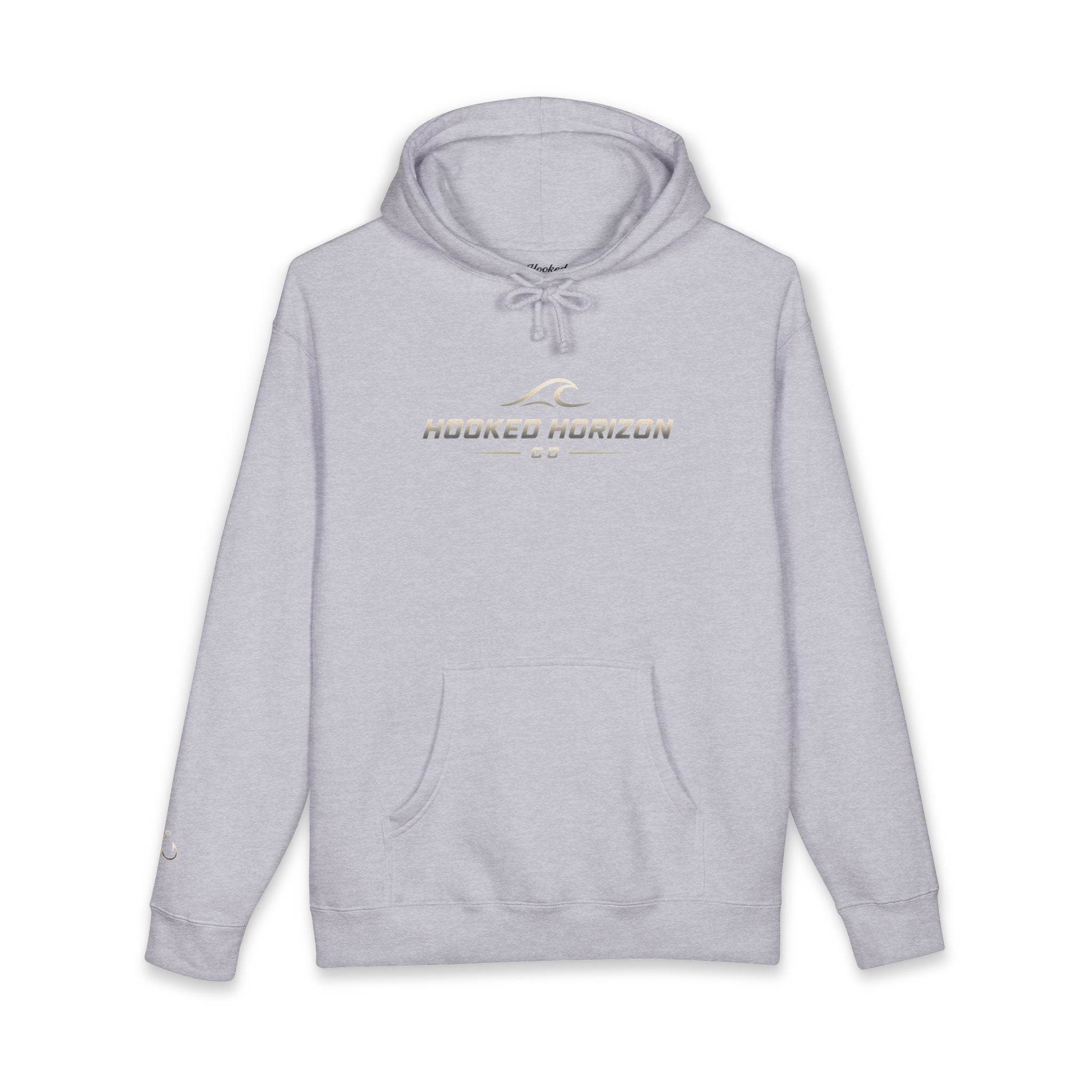 Wave Hoodie Hooked Horizon Co. — Fishing Back Graphic Hoodie, Multiple Color Variations