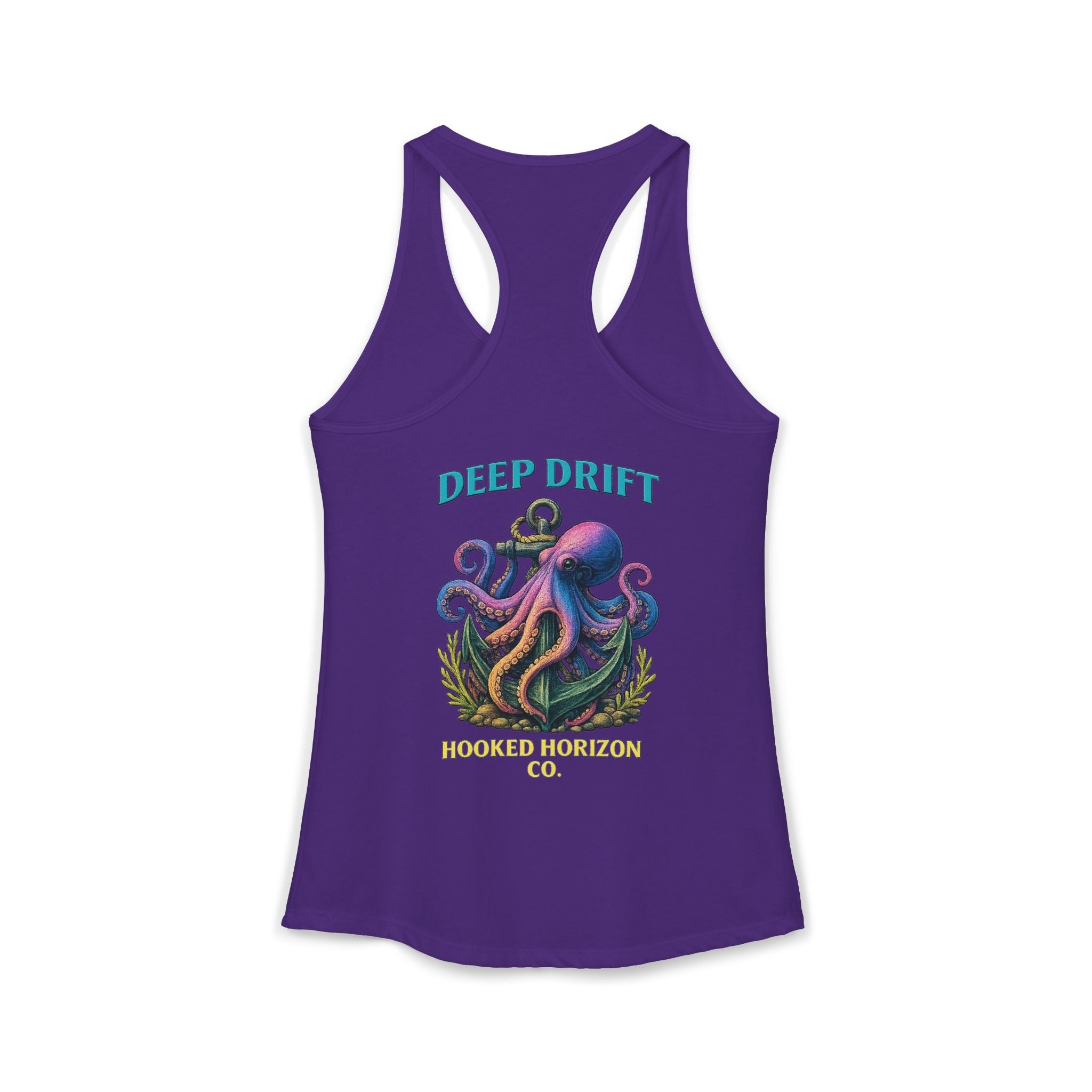 Rainbow Octopus Deep Drift– Hooked Horizon Co. Gifts for Ocean Lovers, Nautical Fashion, Everyday Comfort, Perfect Gift for Her