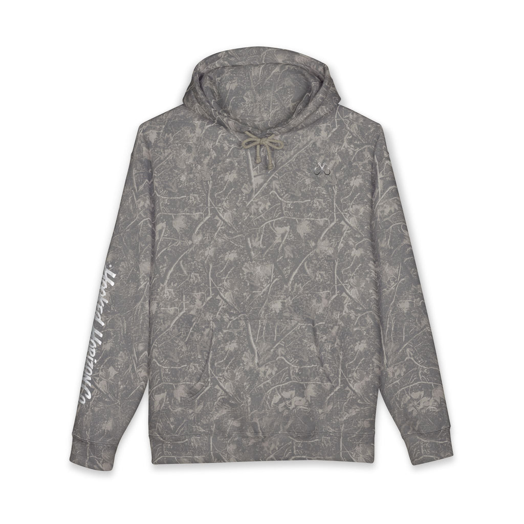 Lion Fish Skeleton Hoodie Hooked Horizon Co. — Minimal Skeletal Fish Back Graphic Hoodie, Multiple Color Variations