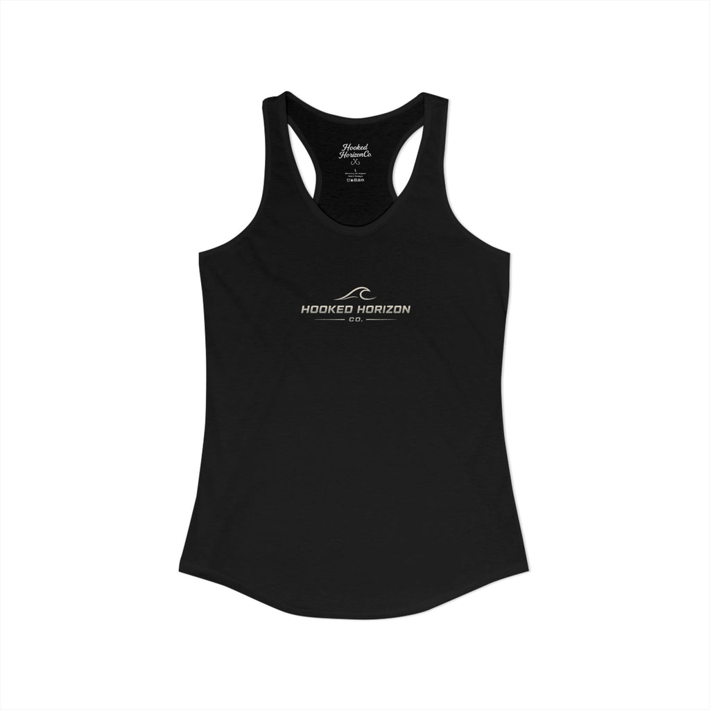 Hooked Horizon Co. Commerical Logo — Soft Women's Ideal Racerback Tank