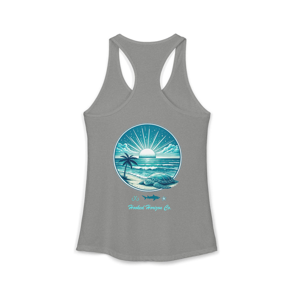 Sea Turtle & Sunset– Hooked Horizon Co. Gifts for Ocean Lovers, Nautical Fashion, Everyday Comfort, Perfect Gift for Her