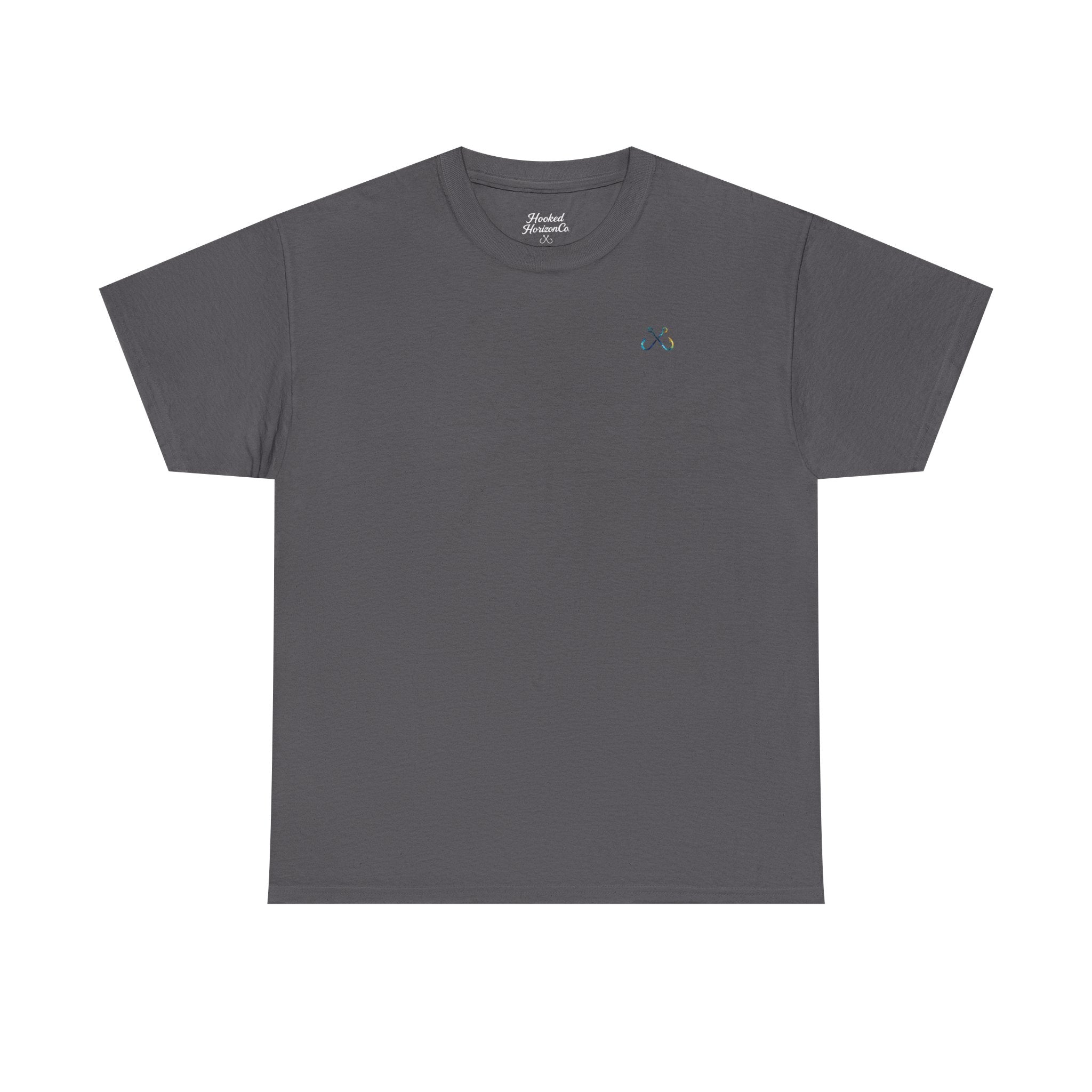 Bull Shark Hooked Horizon Co Tee—Ocean Graphic Tee — "Beloved" Ray Design