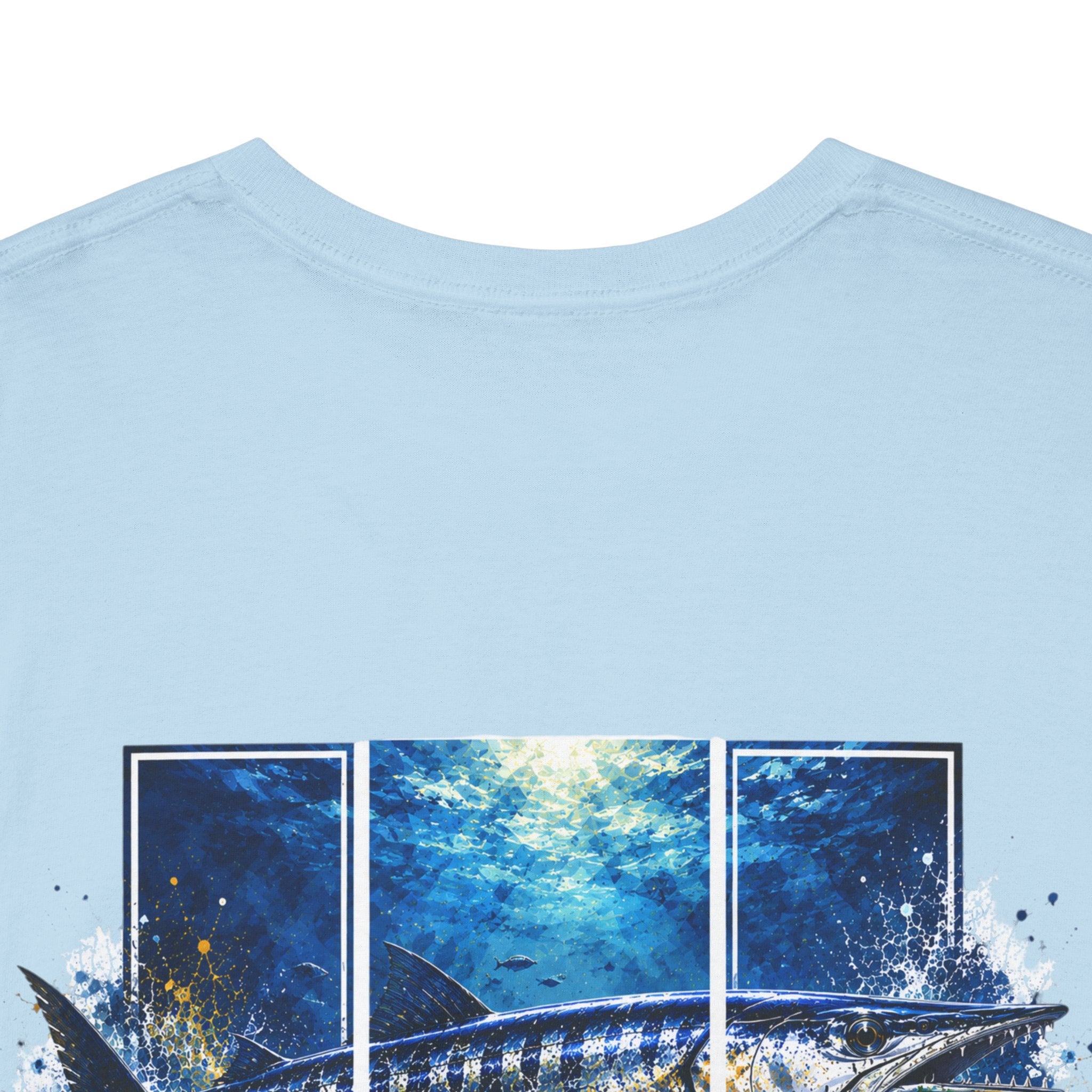Barracuda Hooked Horizon Co Tee—Ocean Graphic Tee — "Beloved" Ray Design