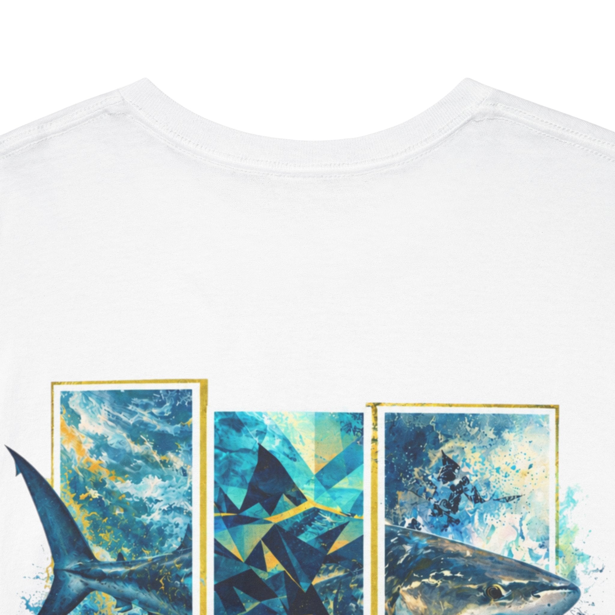 Bull Shark Hooked Horizon Co Tee—Ocean Graphic Tee — "Beloved" Ray Design