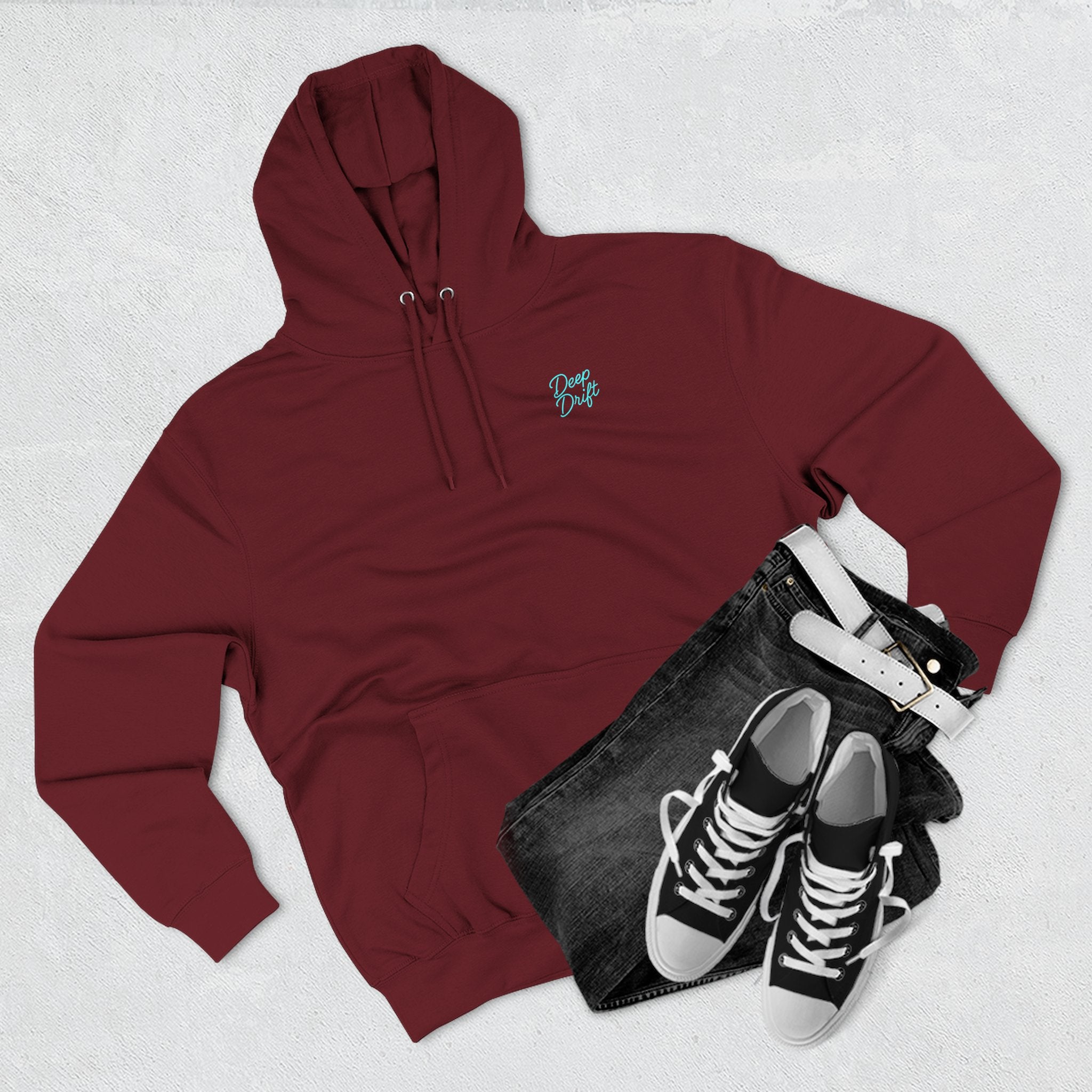 Wave & Sun Deep Drift– "Hooked By The Sea" Hooked Horizon Co. Unisex Hoodie for Ocean Lovers, Nautical Fashion, Cool Weather Gear, Everyday Comfort, Perfect Gift