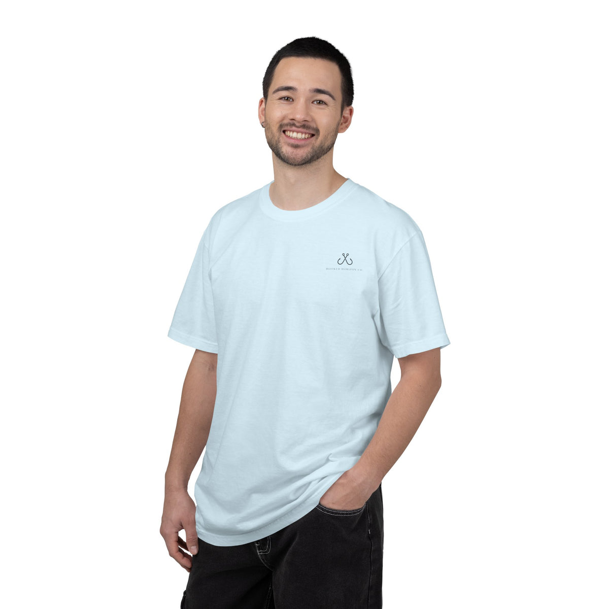Shark Tee — "Deep Drift on the Water" Fishing Graphicishing Tee for Angler Lovers, Shark Lovers, Ocean Tee