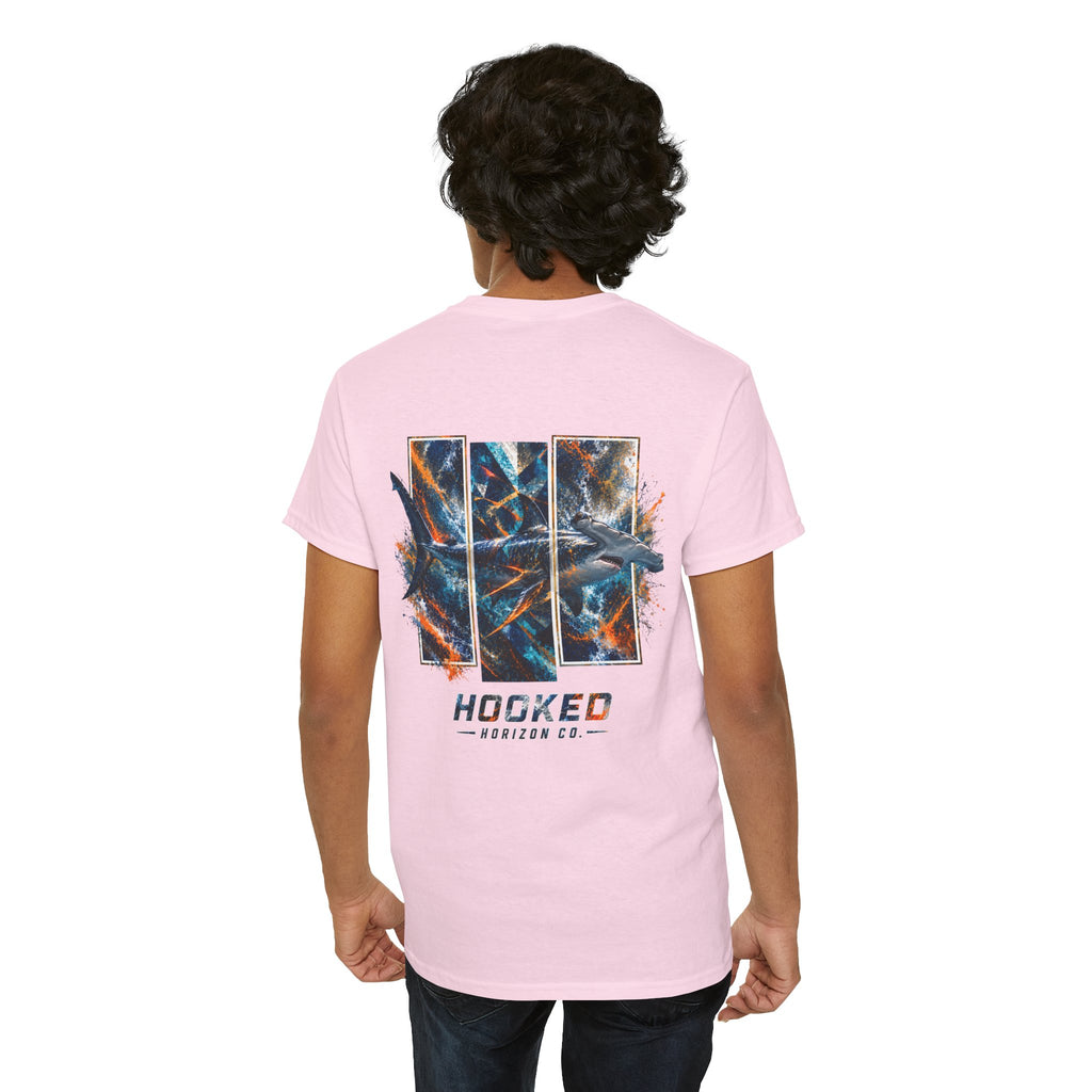 Hammer Head Hooked Horizon Co Tee—Ocean Graphic Tee — "Beloved" Ray Design