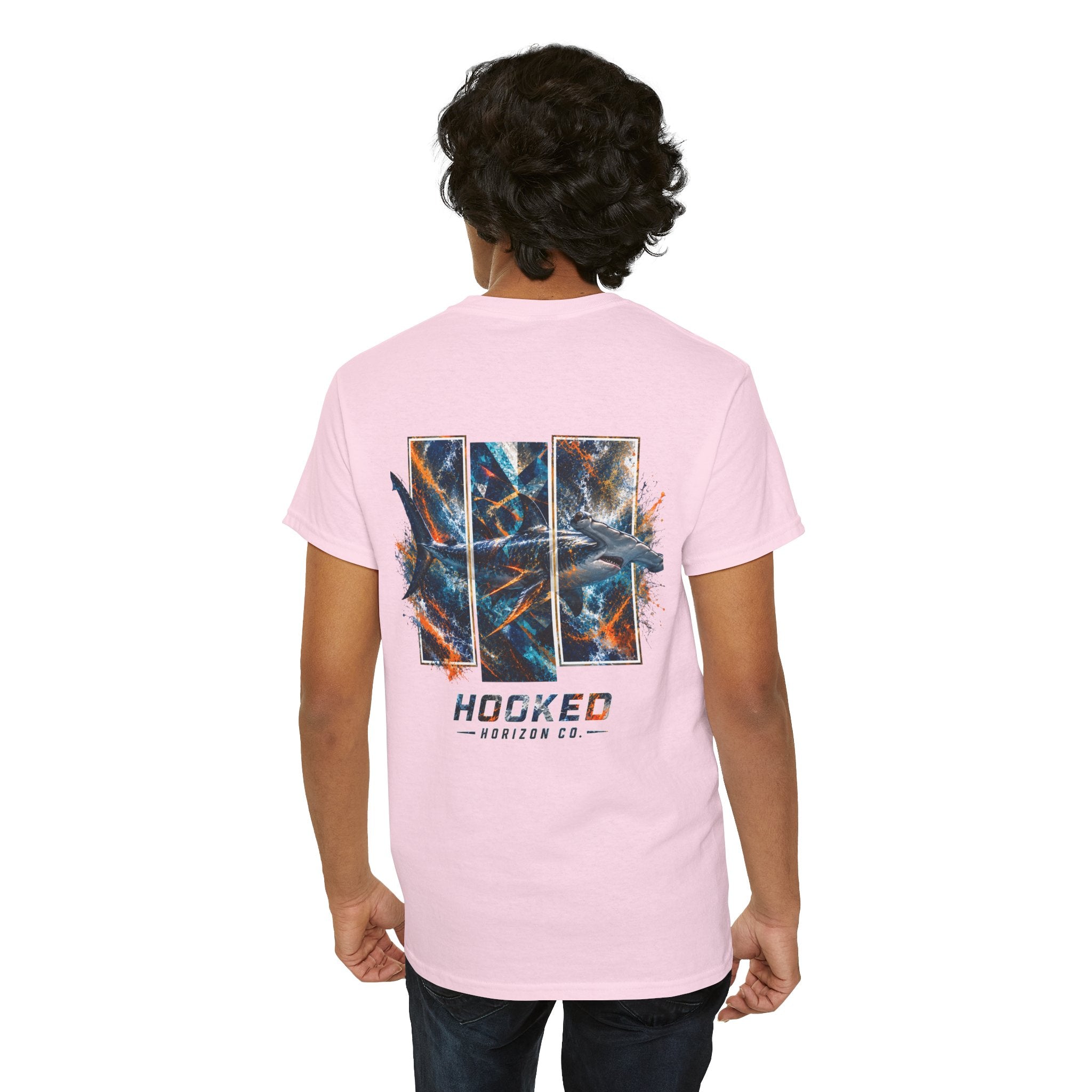 Hammer Head Hooked Horizon Co Tee—Ocean Graphic Tee — "Beloved" Ray Design