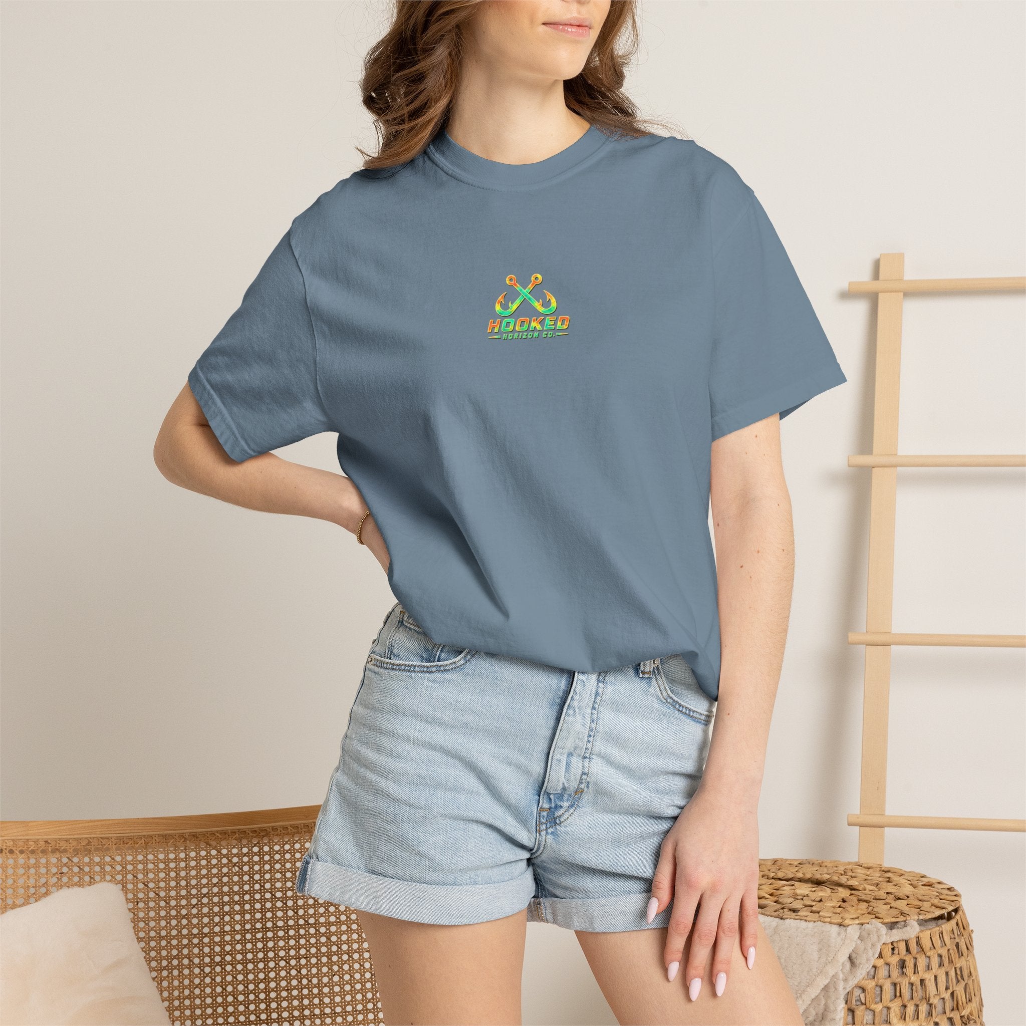 Retro 80s Tripple Fish Fishing Tee — Hooked Horizon Co.  Angler Gifts Ocean Lover Gifts