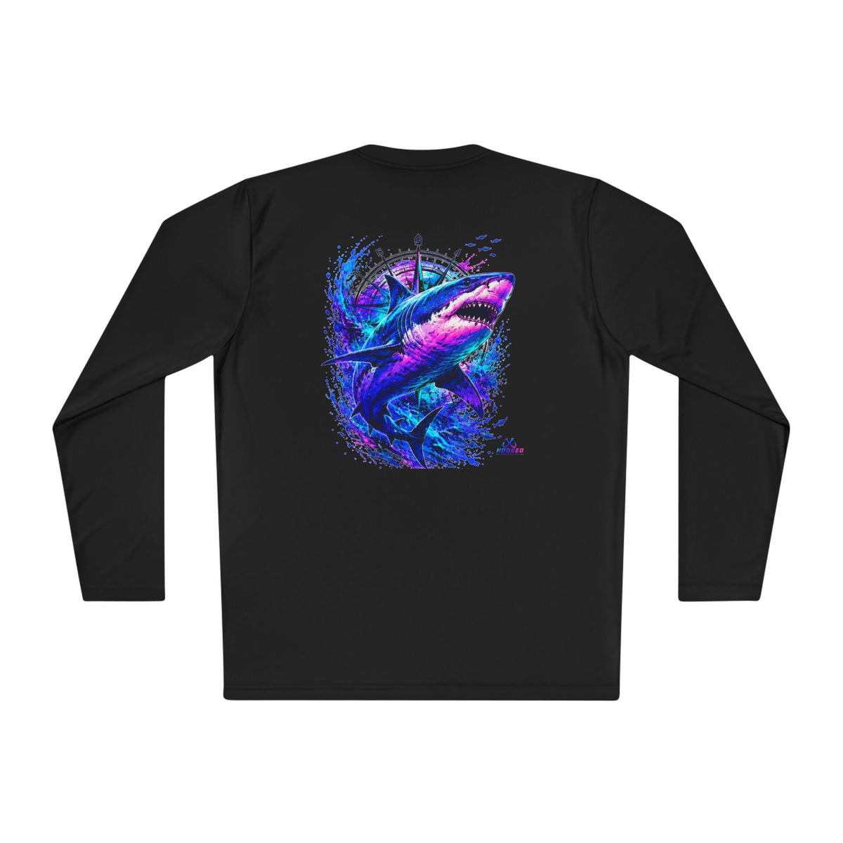 Moisture Wicking Classic Logo Shark Tee —Horizon Co. Anchors Long Sleeve Tee — Lightweight Fishing Shirt