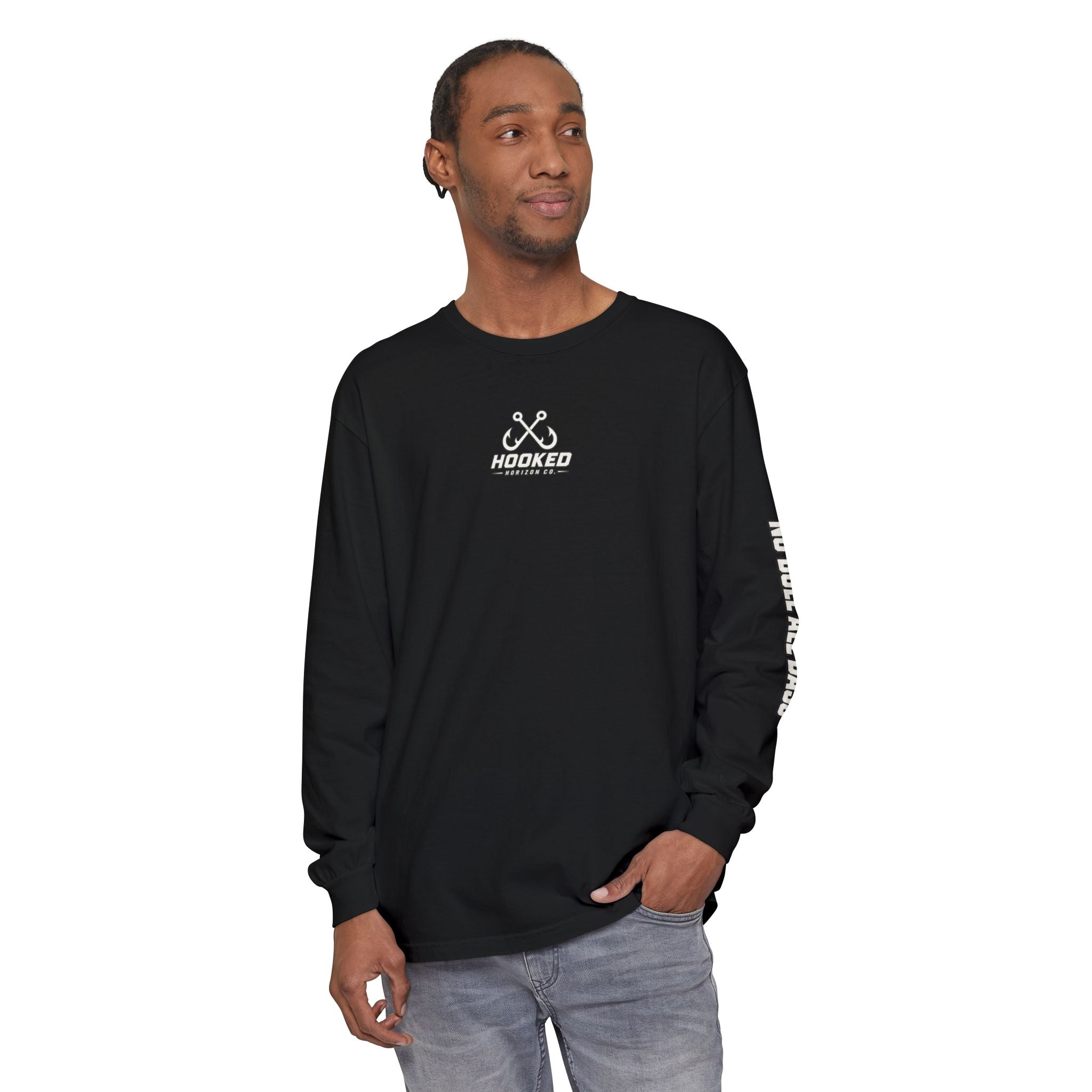 Saltwater Sea Striper Fishing Long Sleeve T-Shirt, Ocean Adventure Apparel, Boat Trip Shirt, Coastal Style, Gift for Fishermen