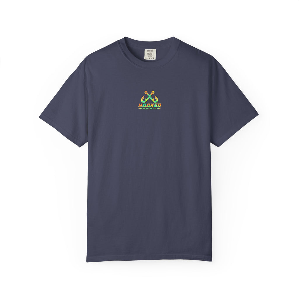 Retro 80s Tripple Fish Fishing Tee — Hooked Horizon Co.  Angler Gifts Ocean Lover Gifts