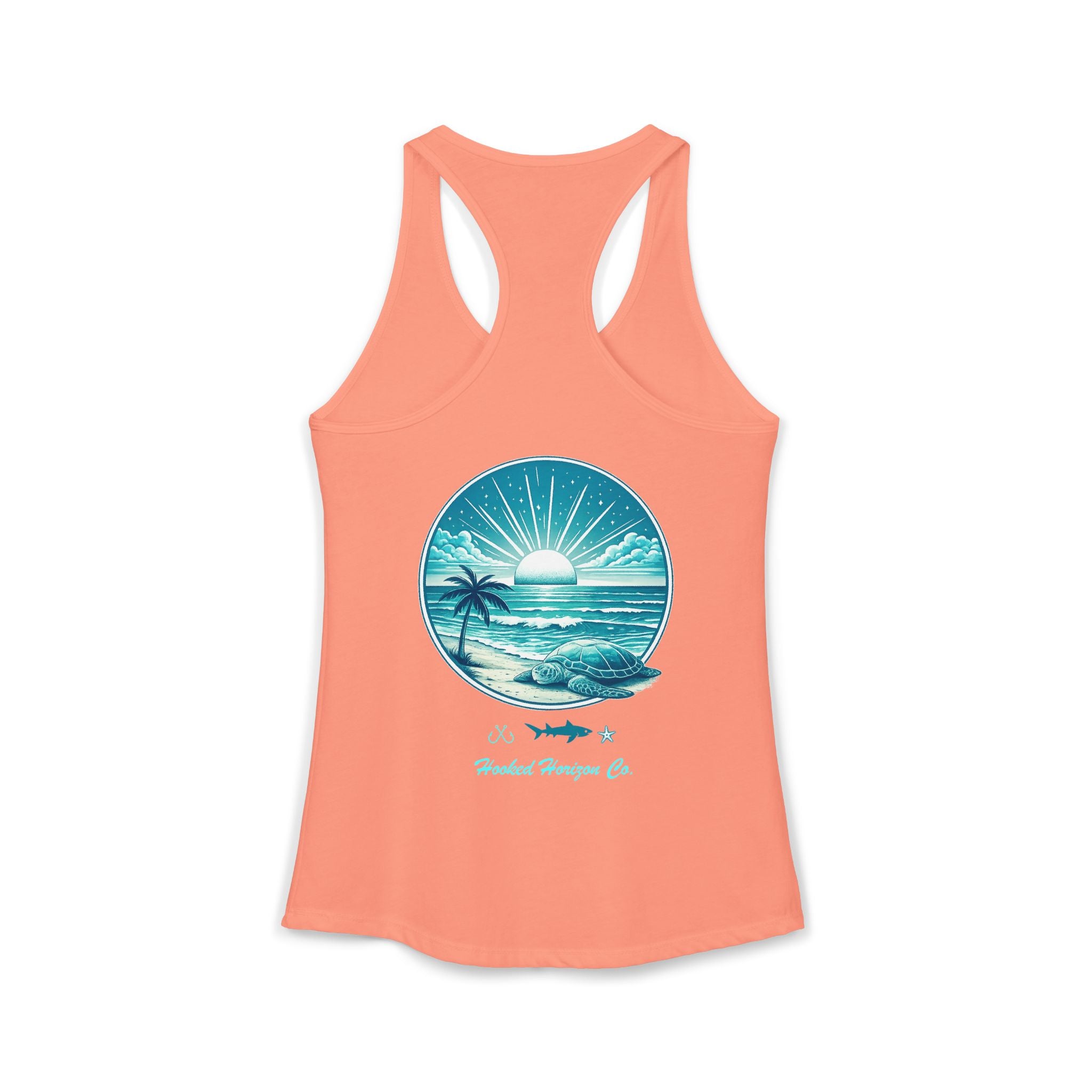 Sea Turtle & Sunset– Hooked Horizon Co. Gifts for Ocean Lovers, Nautical Fashion, Everyday Comfort, Perfect Gift for Her
