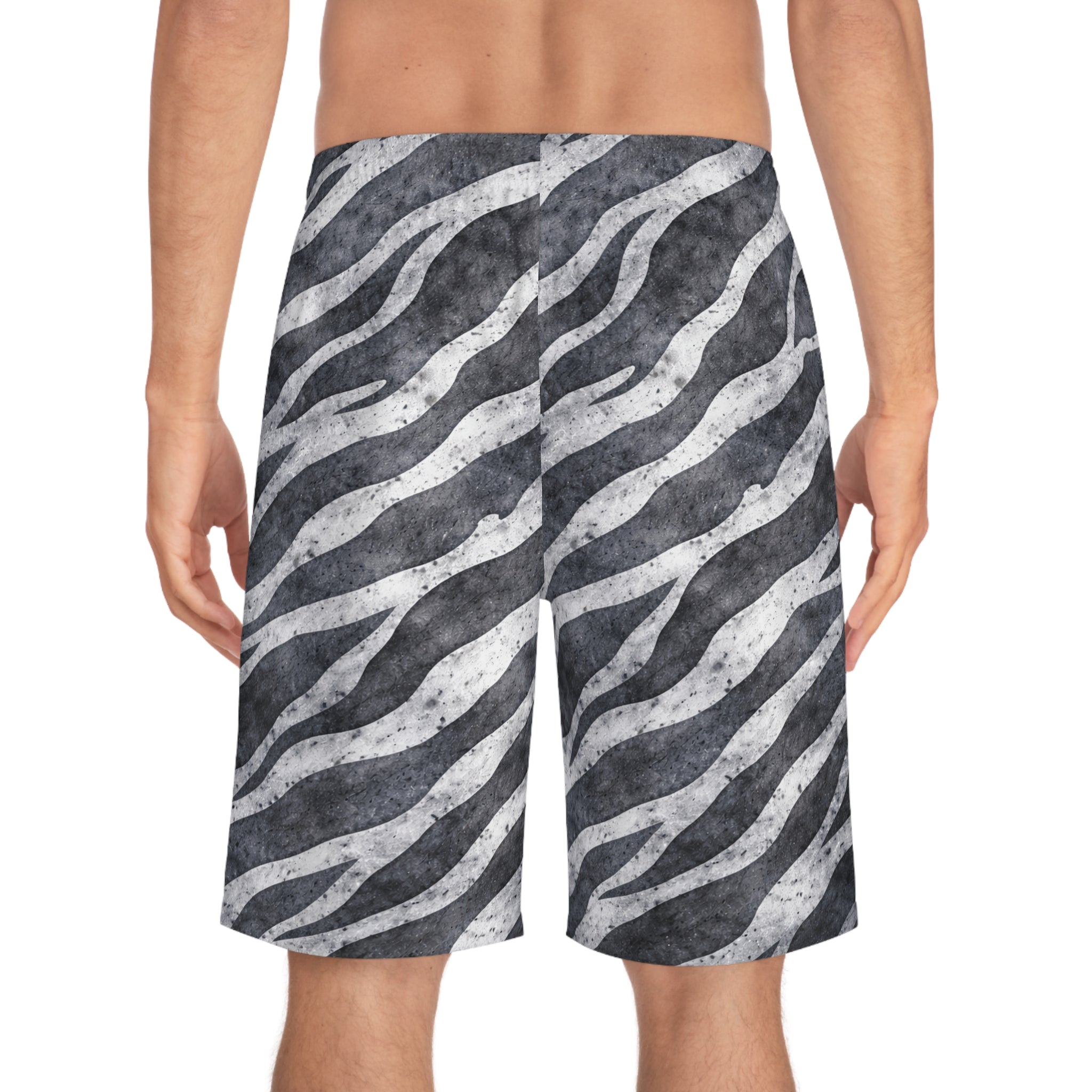 Tiger Shark Ocean-Inspired Board Shorts, Swimwear for Beach Days, Summer Vacations, Pool Parties, Surfing Attire, Water Sports