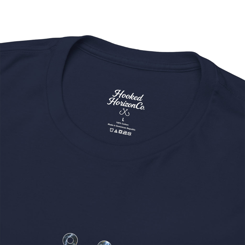 Mahi Mahi Hooked Horizon Co Tee—Ocean Graphic Tee — "Beloved" Ray Design