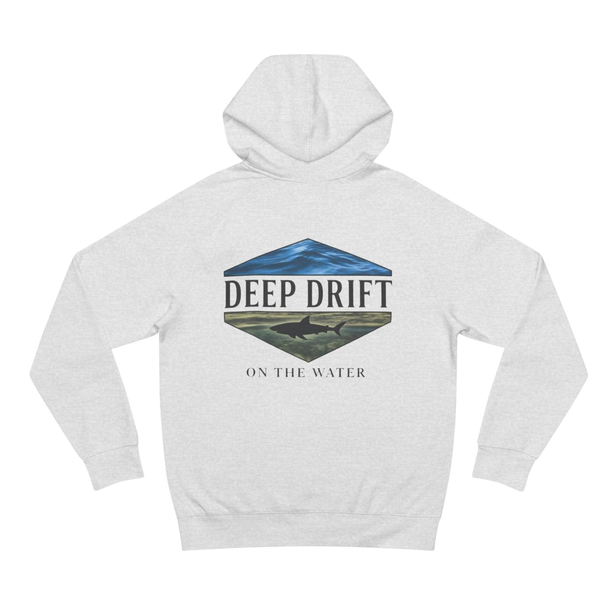 Shark Hoodie— "Deep Drift On The Water" Hooked Horizon Co. Unisex Supply Hoodie