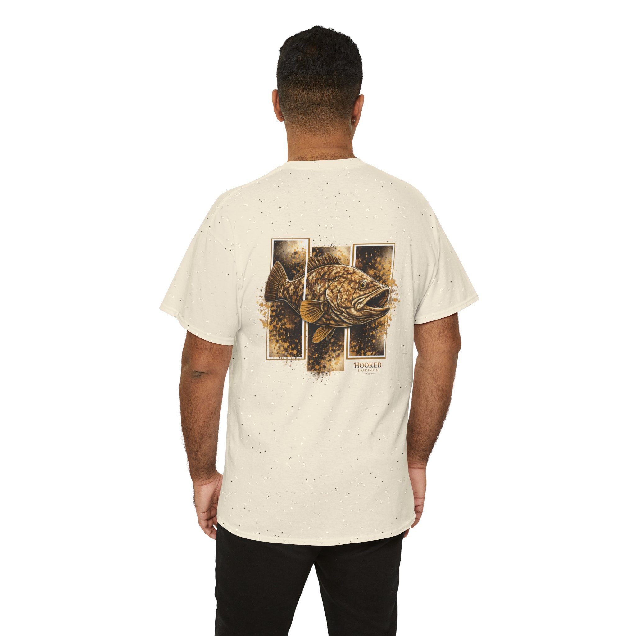 Grouper Hooked Horizon Co Tee—Ocean Graphic Tee — "Beloved" Ray Design