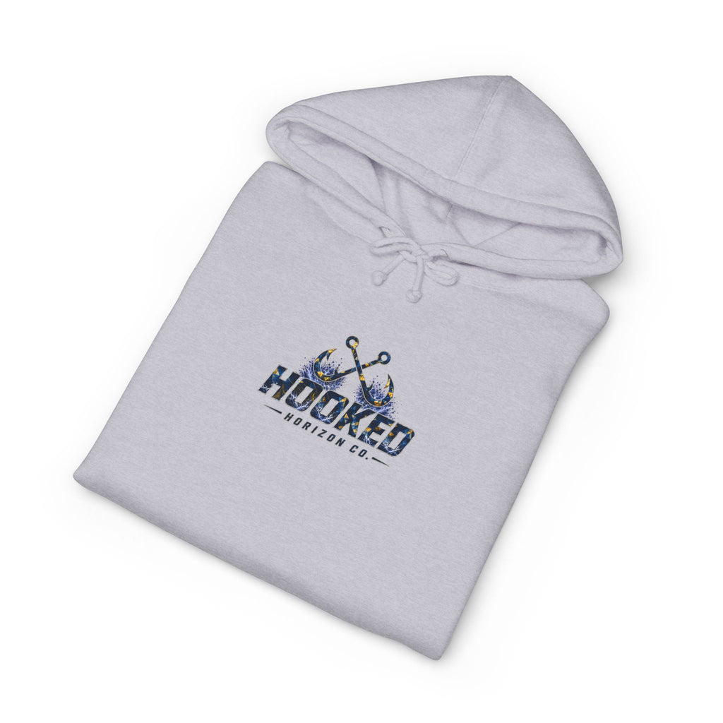 Sail Fish Hoodie Hooked Horizon Co. — Fishing Back Graphic Hoodie, Multiple Color Variations