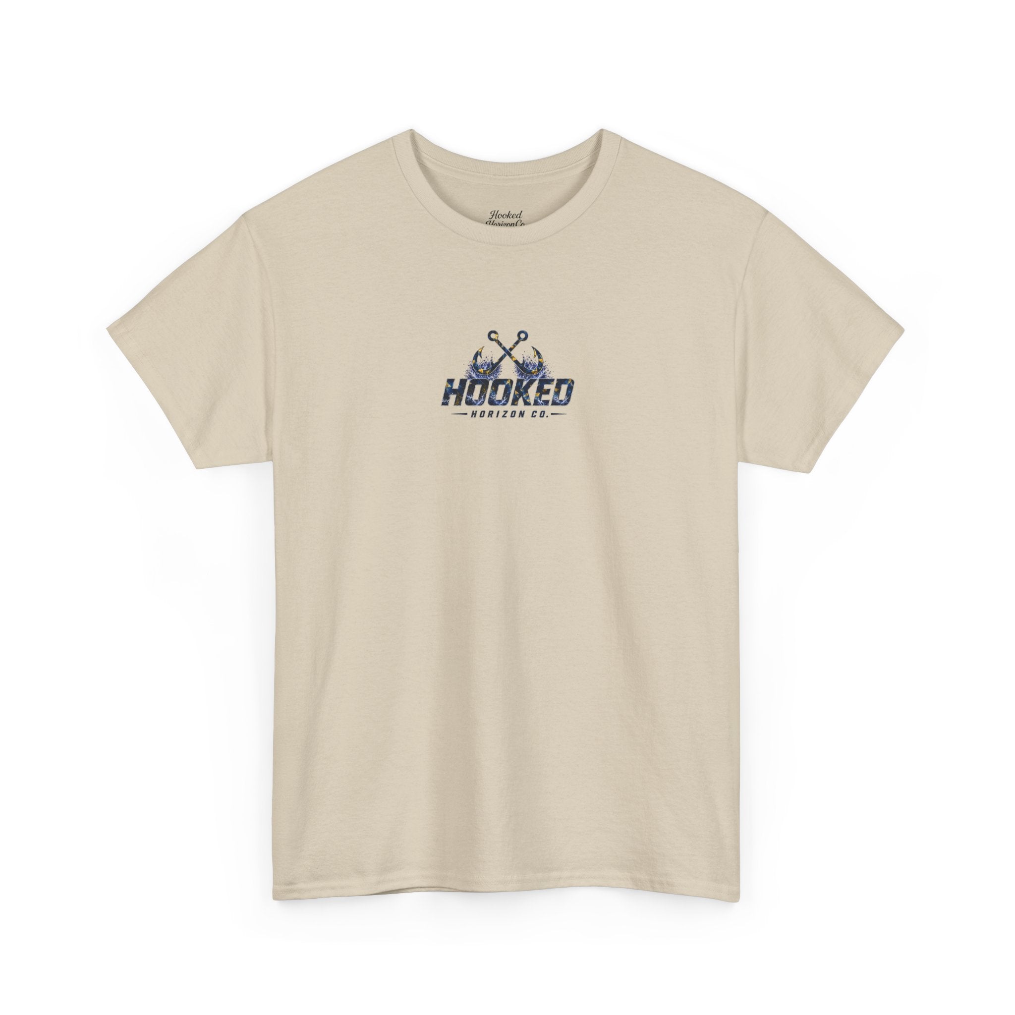 Sail Fish Hooked Horizon Co Tee—Ocean Graphic Tee — "Beloved" Ray Design