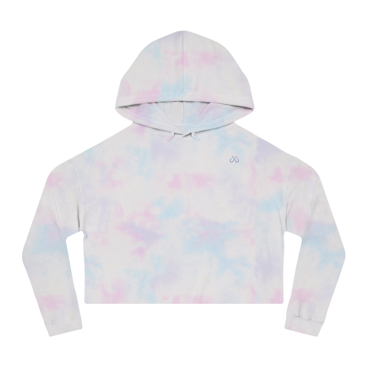 Mahi Color Cropped Hoodie — Hooked Horizon Fishing Graphic
