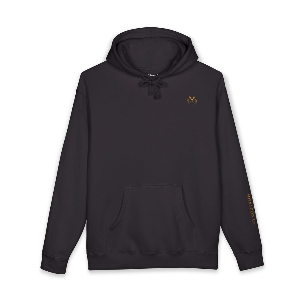Grouper Hoodie Hooked Horizon Co. — Fishing Back Graphic Hoodie, Multiple Color Variations