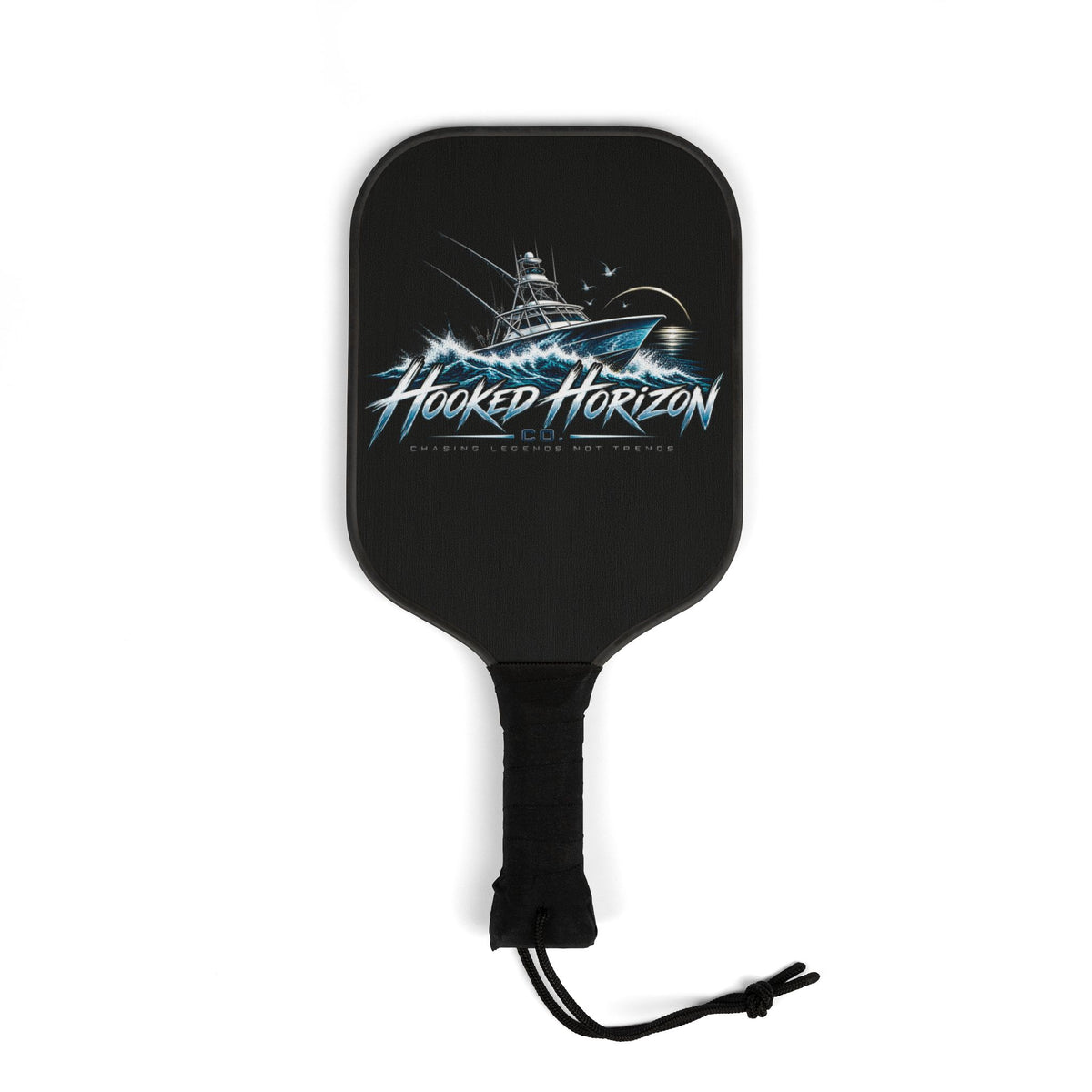 Fishing Boat " Chasing Legends Not Trends "— Hooked Horizon Co. Pickleball Kit