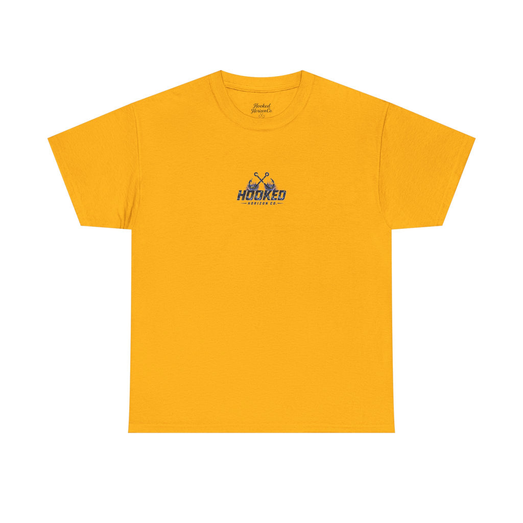 Sail Fish Hooked Horizon Co Tee—Ocean Graphic Tee — "Beloved" Ray Design