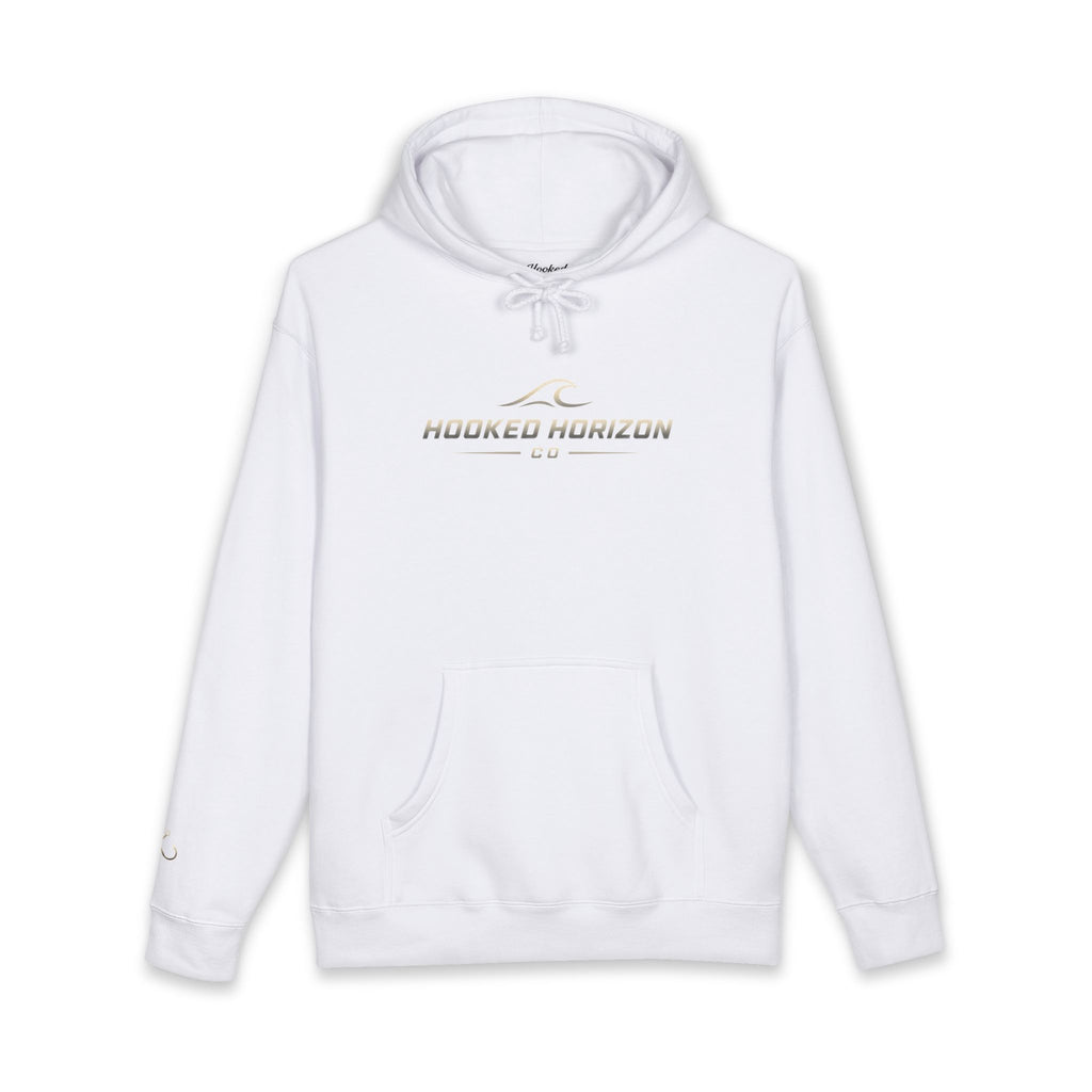 Wave Hoodie Hooked Horizon Co. — Fishing Back Graphic Hoodie, Multiple Color Variations