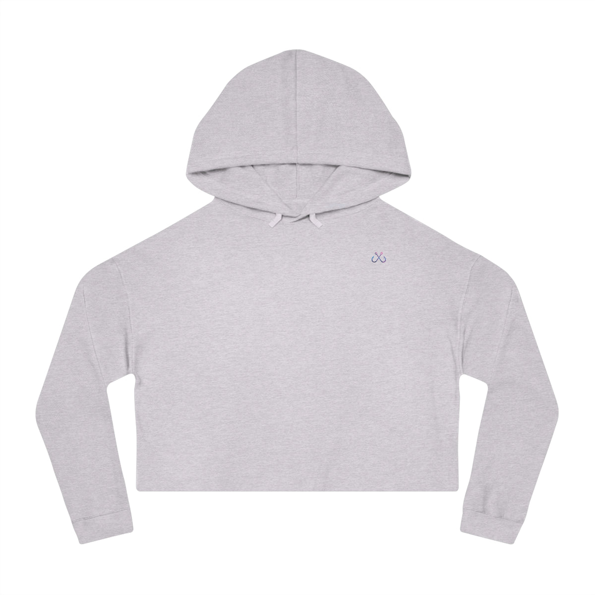 Mahi Color Cropped Hoodie — Hooked Horizon Fishing Graphic