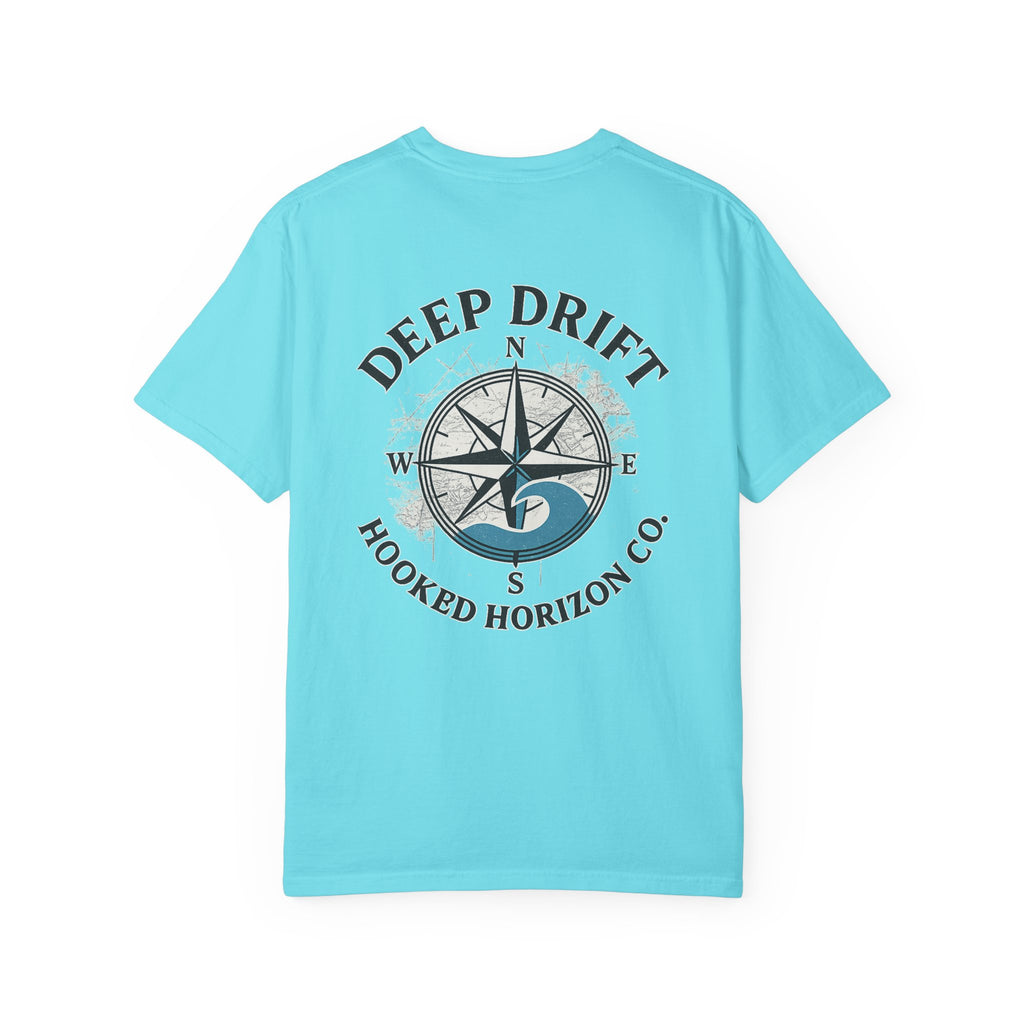 Wave Compass T-shirt, Hooked Horizon Co, Angler Gifts