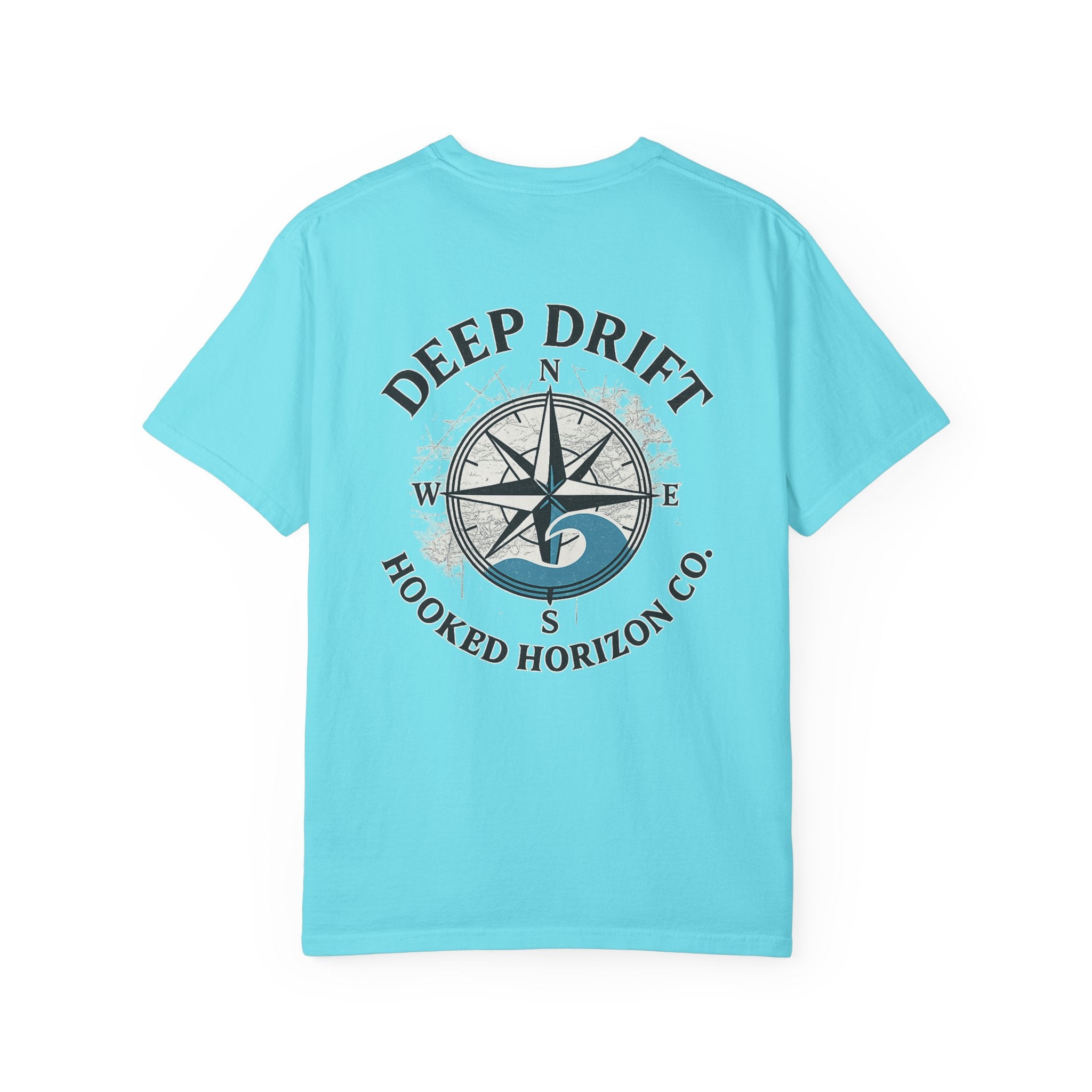 Wave Compass T-shirt, Hooked Horizon Co, Angler Gifts