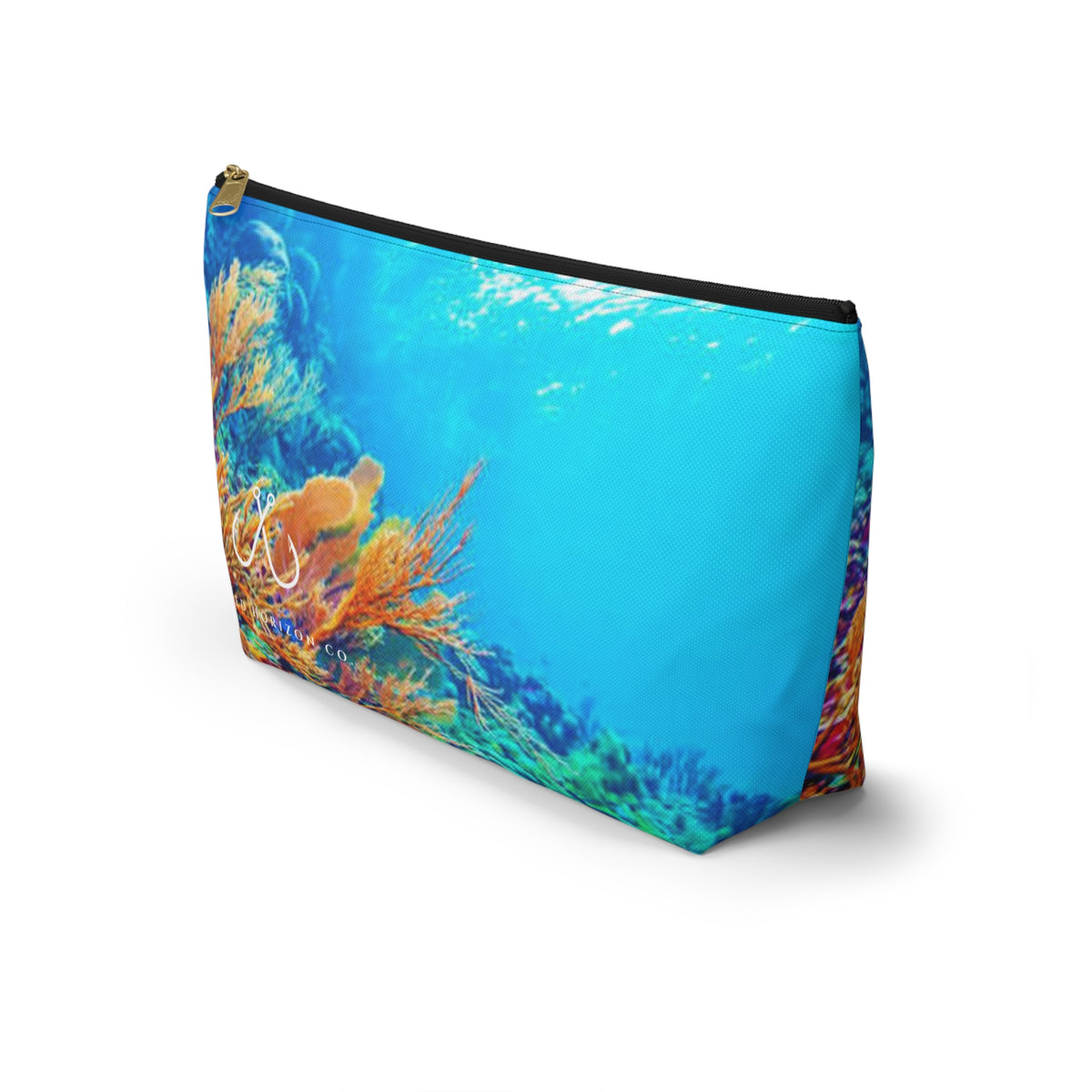 Bright Reef Accessory Pouch | Makeup Bag, Travel Organizer, Gift for Her, Beach Essentials, Stylish Storage